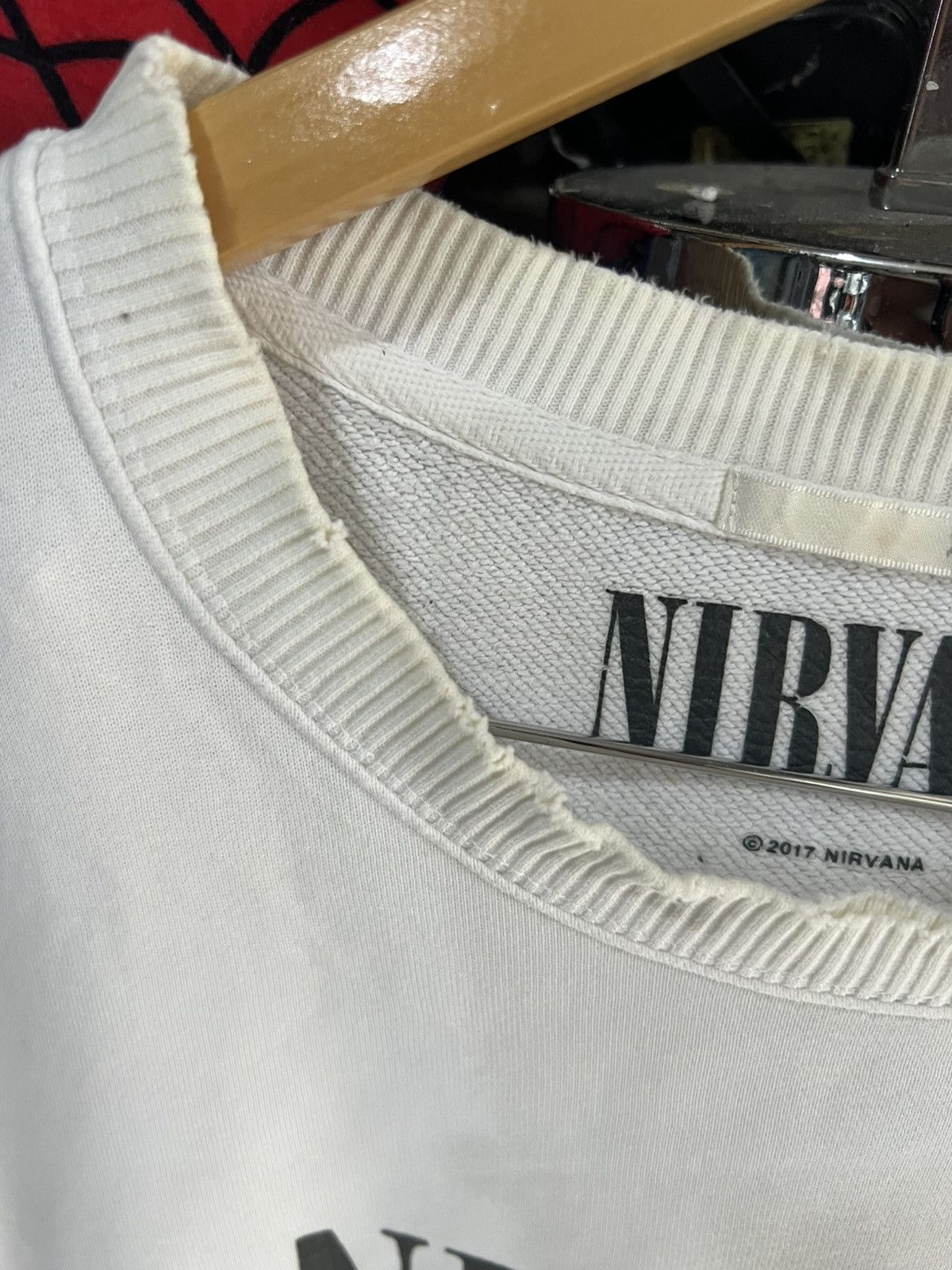 GU 🔥2017 Gu x Nirvana Crewneck Sweatshirt Size US XXL / EU 58 / 5 - 11 Thumbnail