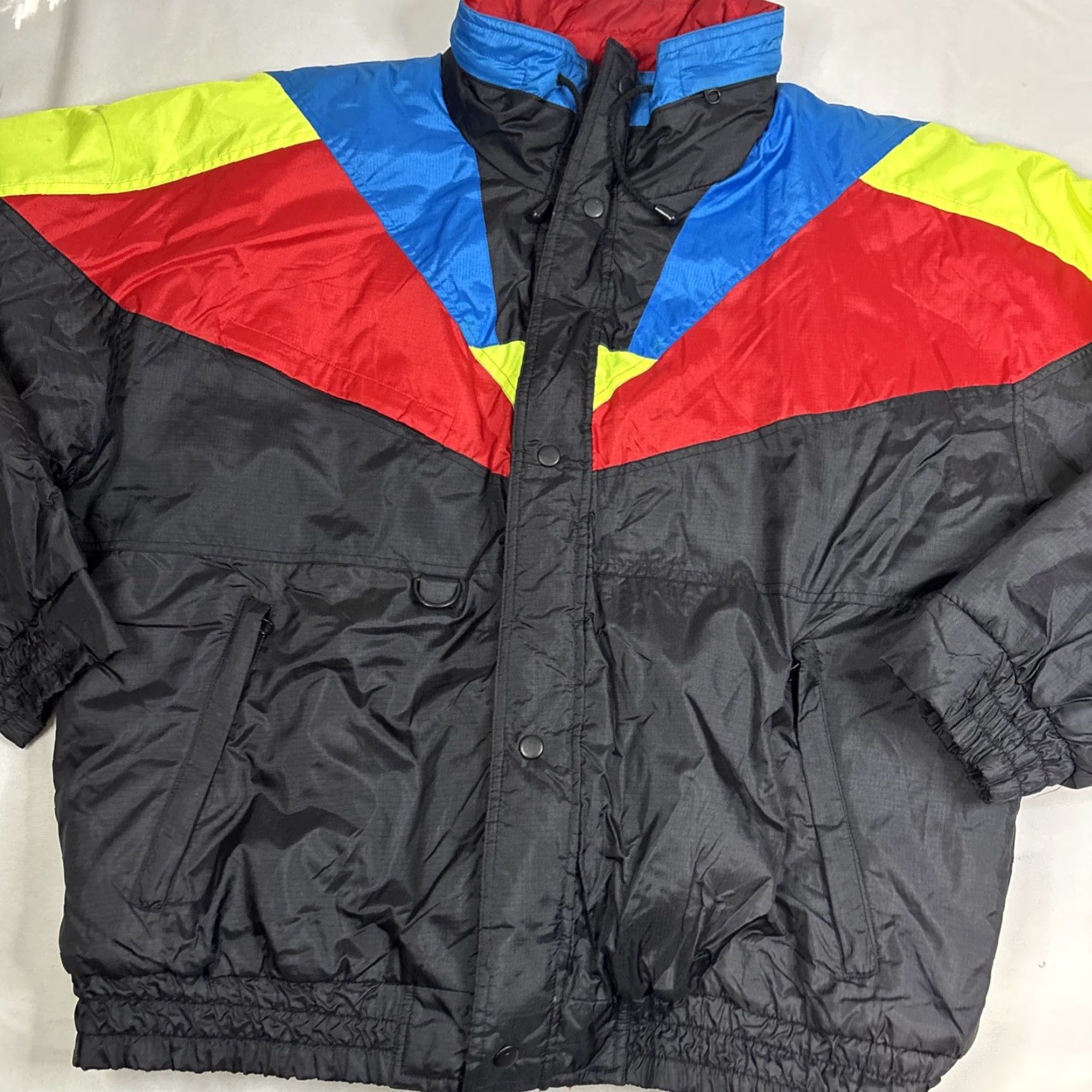Vintage VINTAGE Black Campus Rugged Country Winter Jacket Puffer Ski Snow Large Red Blue Mens Size US L / EU 52-54 / 3 - 2 Thumbnail