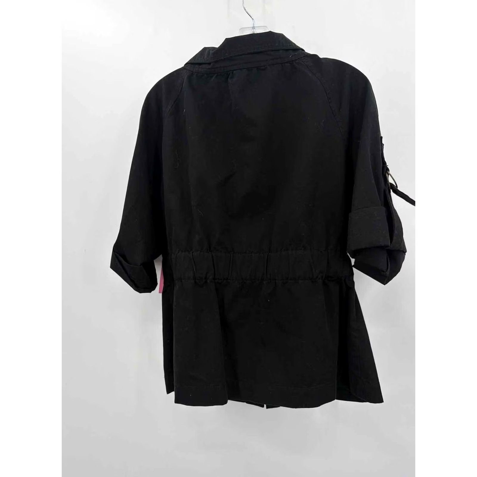 Ann Taylor Pre-Owned Ann Taylor Black Zip Up Jacket Medium Size M / US 6-8 / IT 42-44 - 2 Thumbnail