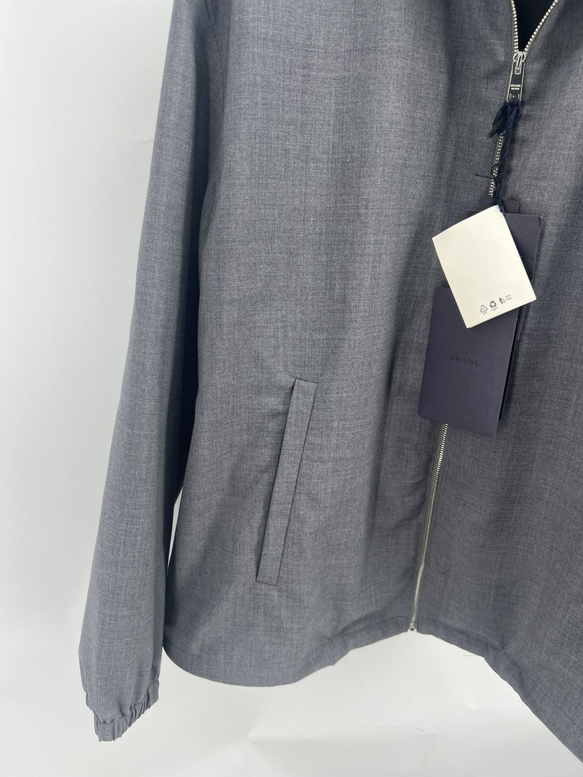 Prada Mens Prada Fine Panama Jacket Size L RRP $2500 Size US L / EU 52-54 / 3 - 3 Thumbnail
