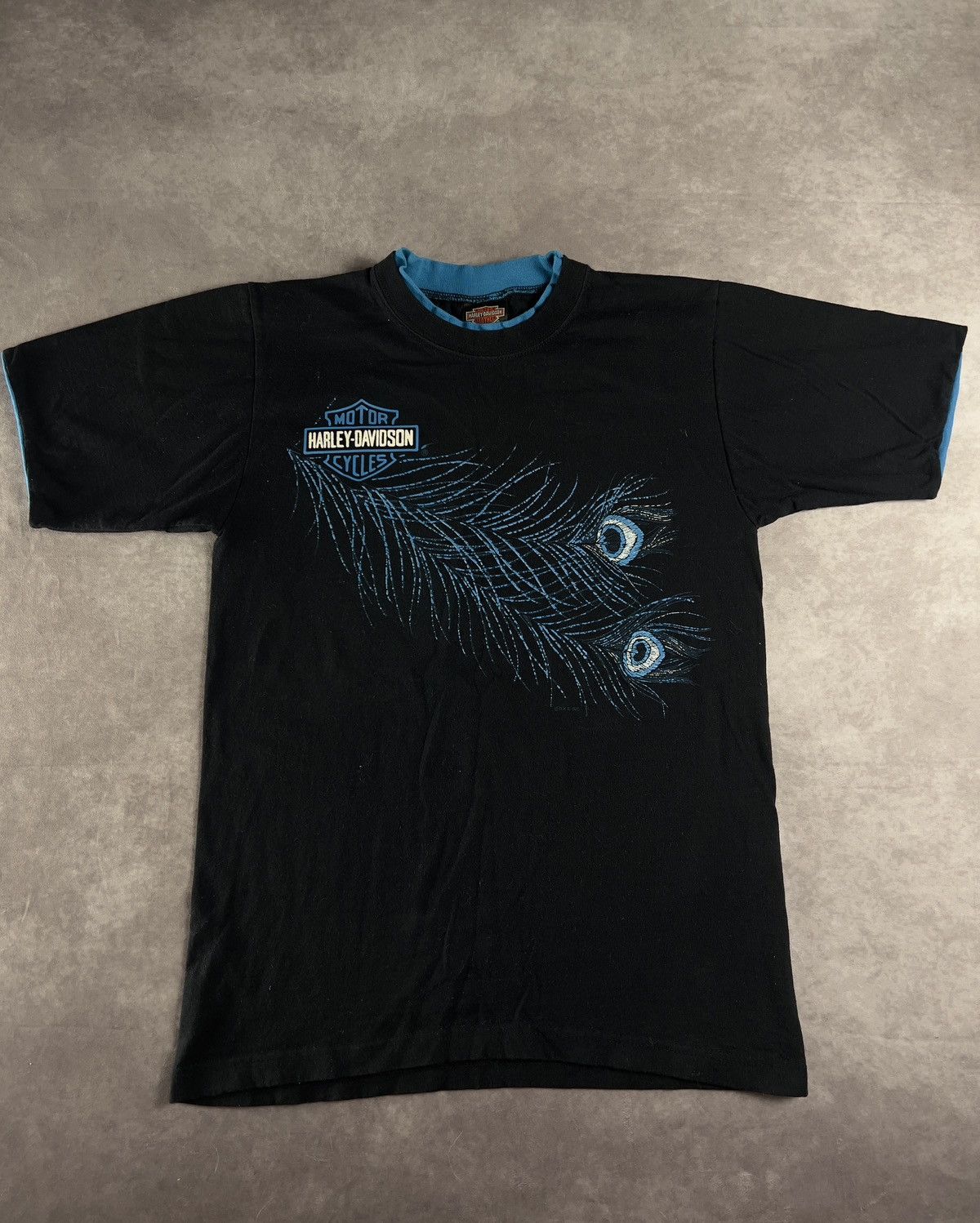 Harley Davidson × Vintage Vintage double Sided Harley Davidson Panther T-Shirt Medium Size US M / EU 48-50 / 2 - 1 Thumbnail