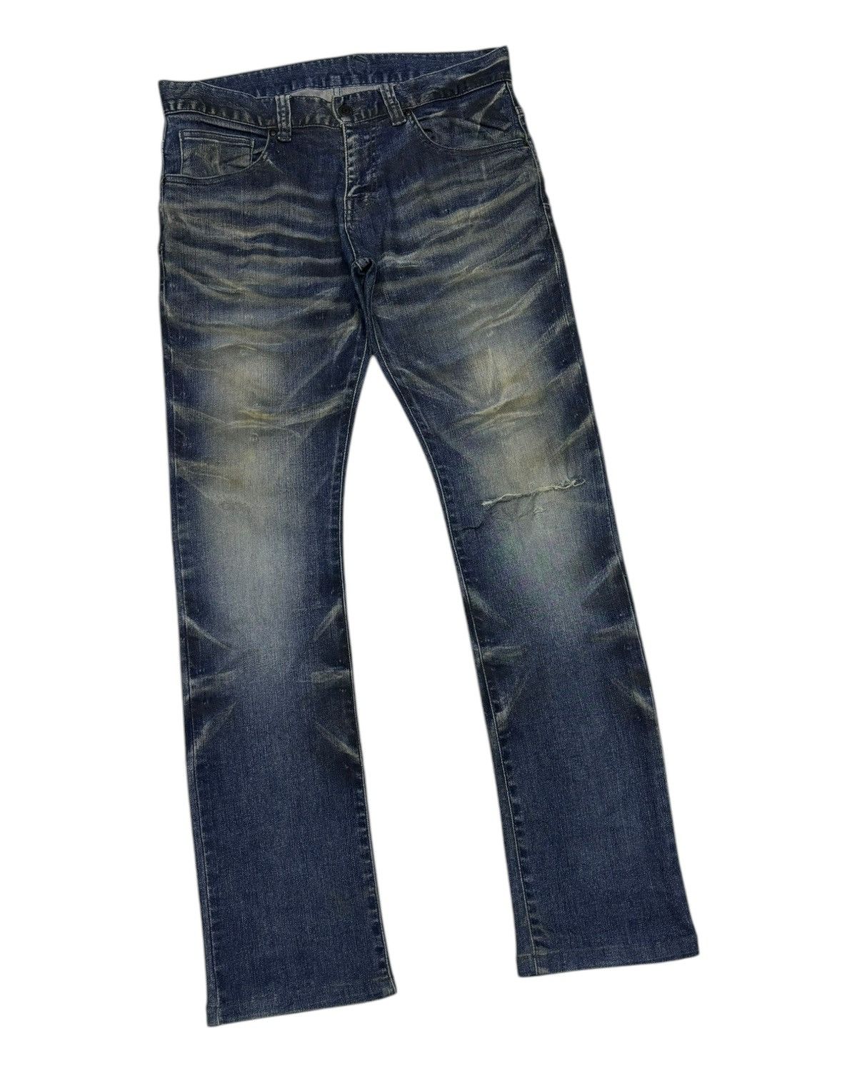 If Six Was Nine × Japanese Brand × Tornado Mart 🔥Skinny Tornado Mart Distressed Denim Size US 32 / EU 48 - 3 Thumbnail