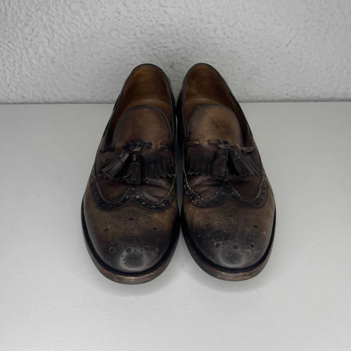 Gucci Gucci Horsebit Loafers Shoes Brown Patina Leathe 7.5 G Size US 8.5 / EU 41-42 - 2 Thumbnail