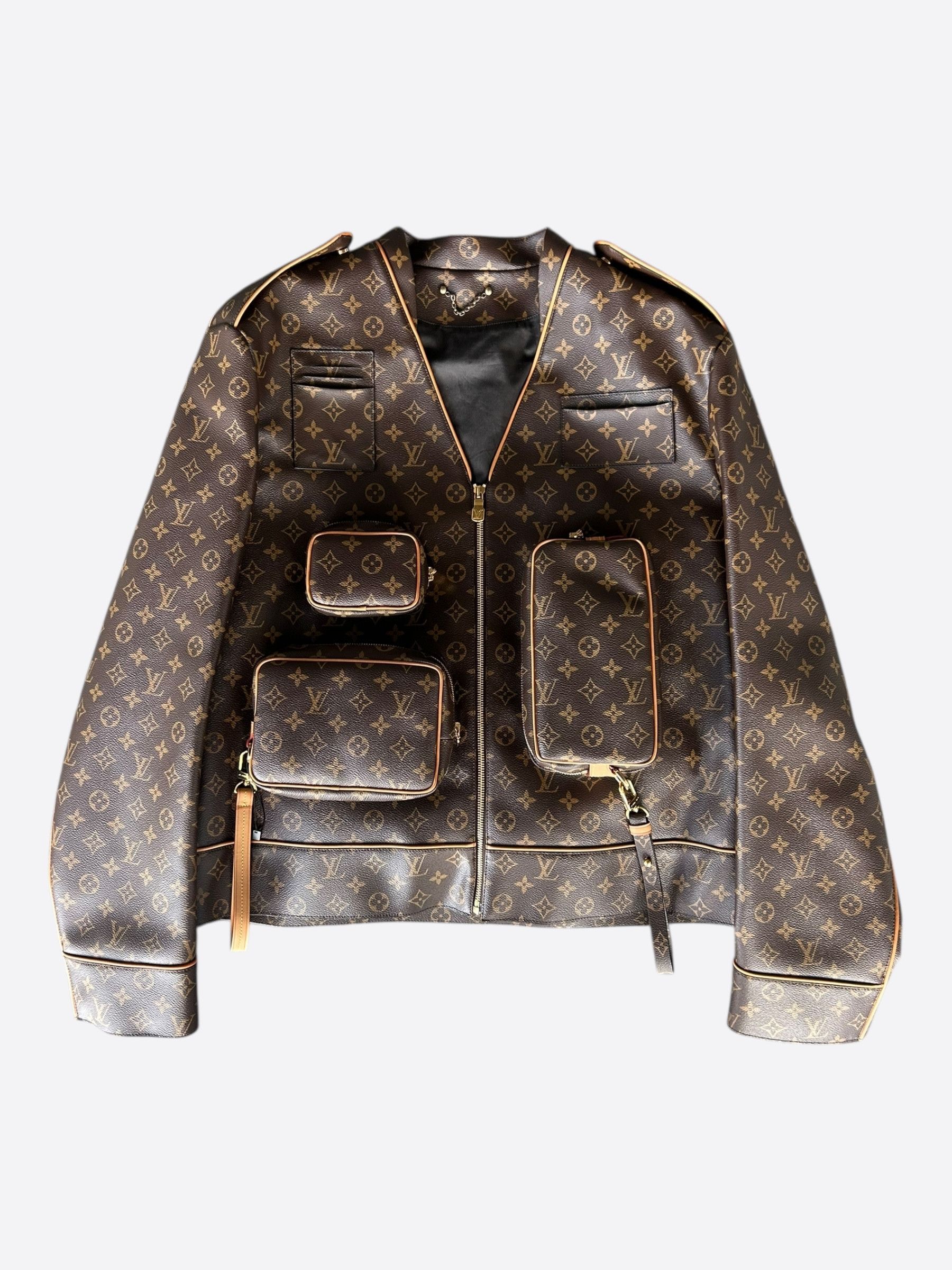 Louis Vuitton Louis Vuitton Brown Monogram Admiral Jacket Size US XXL / EU 58 / 5 - 1 Thumbnail