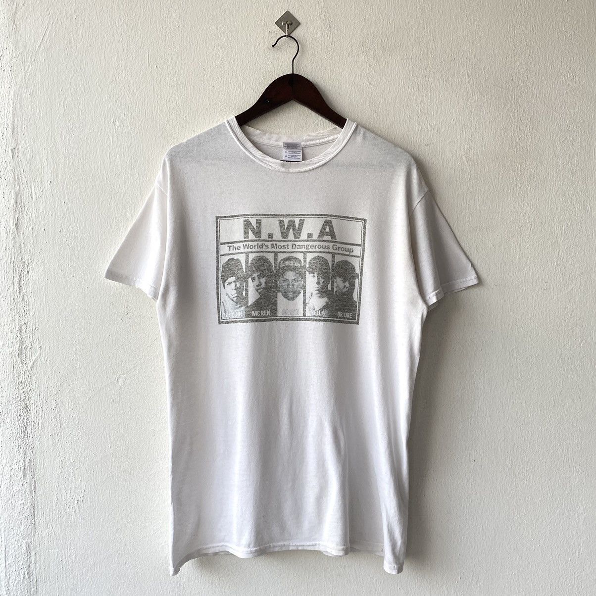 Band Tees × Rap Tees × Vintage N.W.A The World’s Most Dangerous Gang T Shirt Size US M / EU 48-50 / 2 - 1 Thumbnail