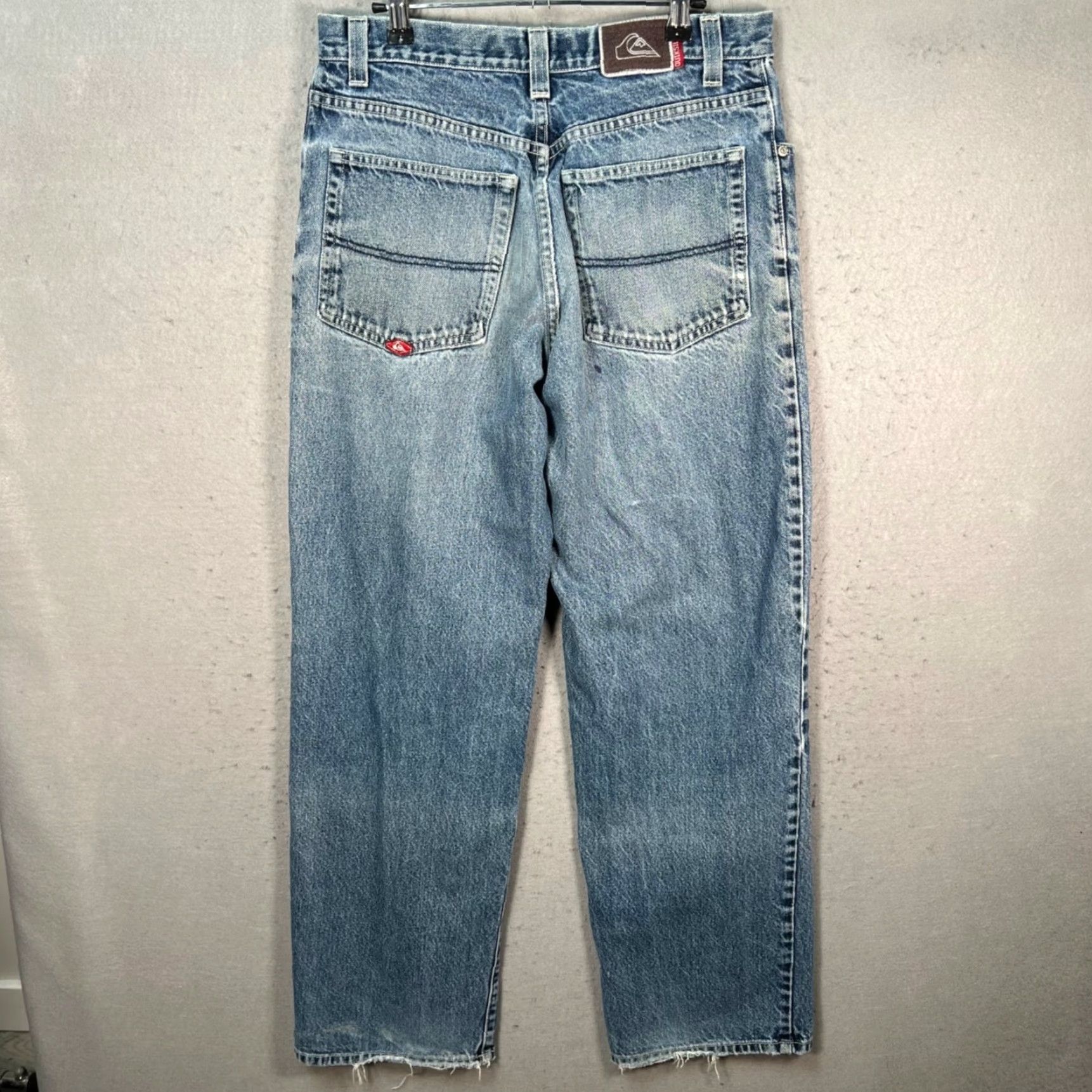Quiksilver Quiksilver Mens Jeans Size 32 Denim 5-Pocket Blue USA Straight 100% Cotton Style Quikjean Vintage United States Theme Bagging: N/A Size US 32 / EU 48 - 2 Thumbnail