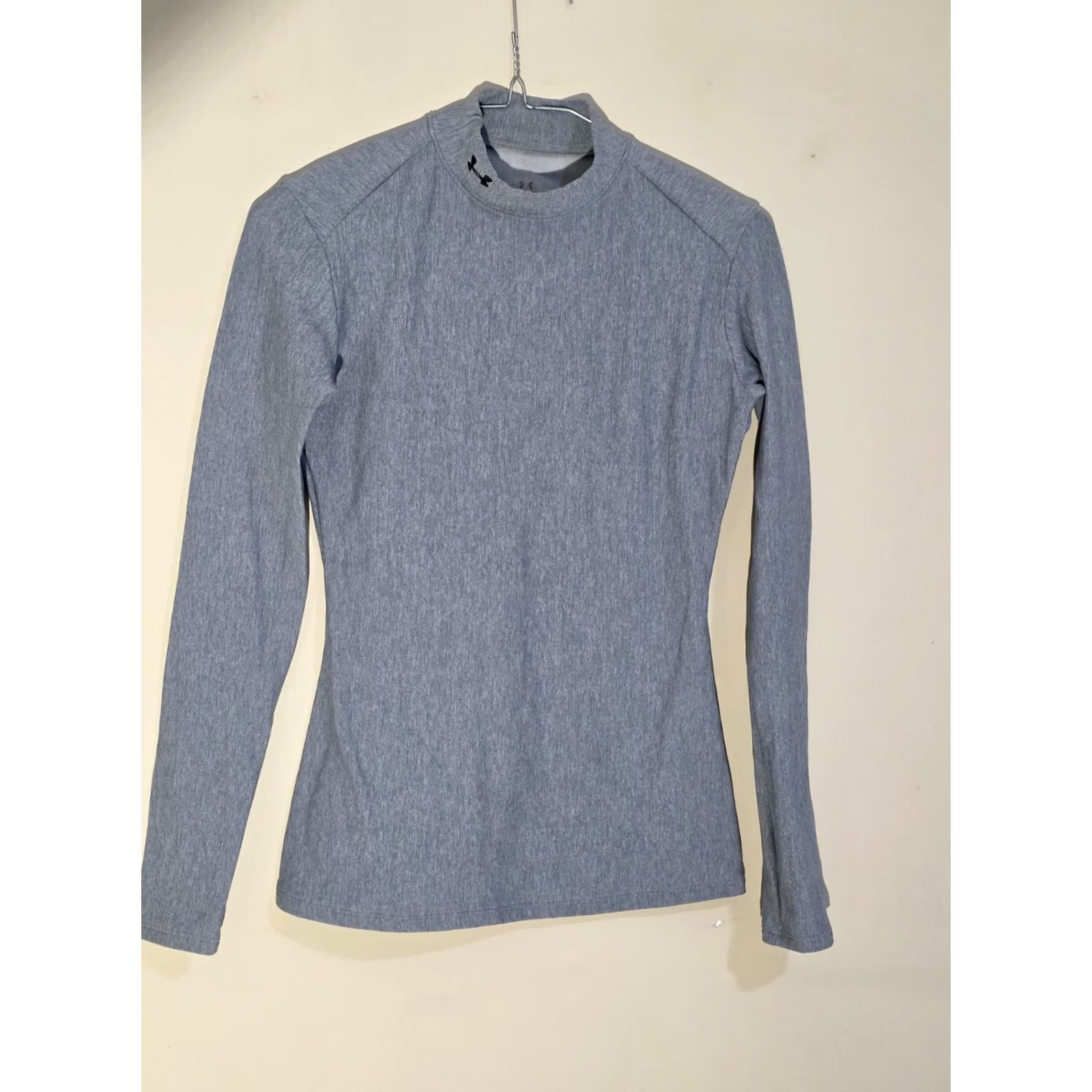 Under Armour Under Armour Shirt Women's M Blue Nylon Long Sleeve Mock Neck Pullover Activewear Running & Jogging Women’s Regular Fit Comfort Solid Size M / US 6-8 / IT 42-44 - 3 Thumbnail