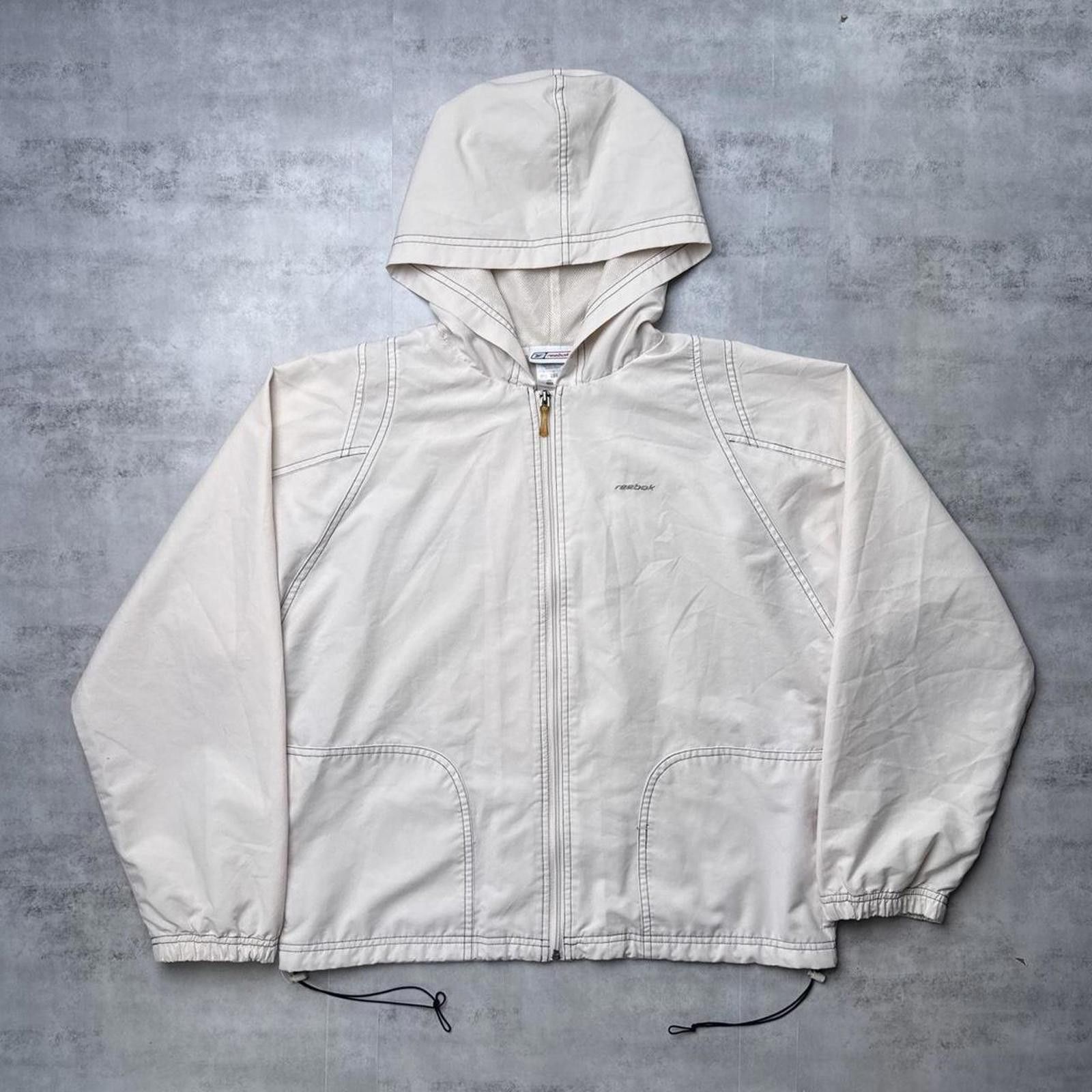 Reebok Y2K Reebok 00s cream windbreaker jacket Size Medium Size M / US 6-8 / IT 42-44 - 1 Thumbnail