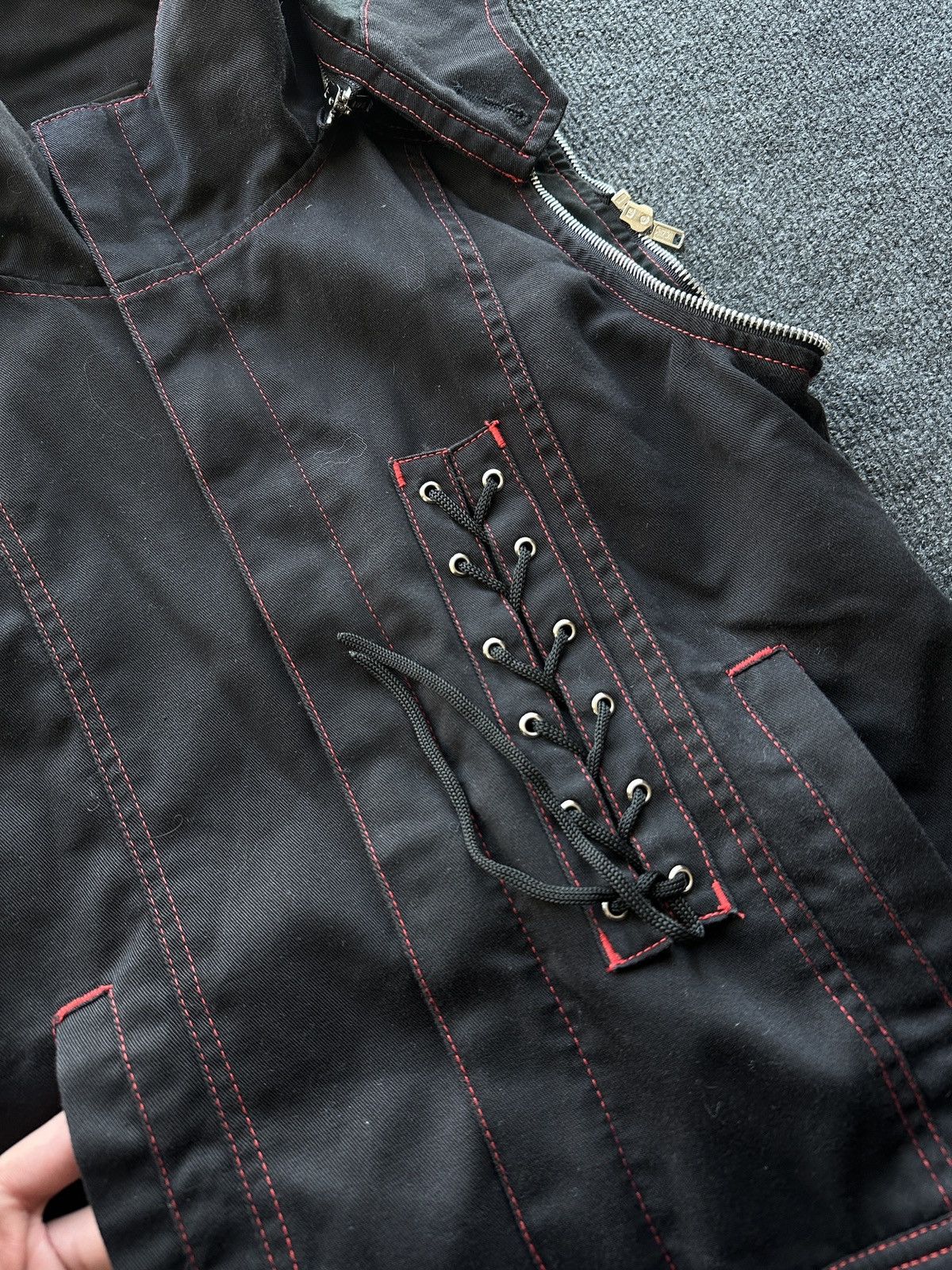 Other OPIUM ZIP🚨 AVANT-GARDE RARE ZIP Y2K gothic IFSIXWASNINE Size M / US 6-8 / IT 42-44 - 3 Thumbnail