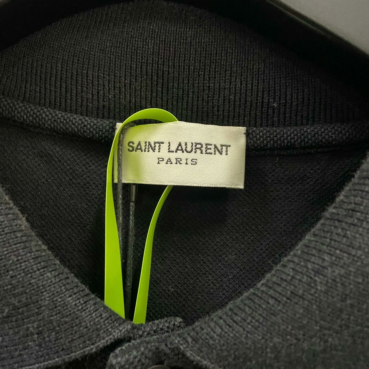 Saint Laurent Paris Saint Laurent Chest Logo Embroidered Tee Size US XL / EU 56 / 4 - 4 Thumbnail