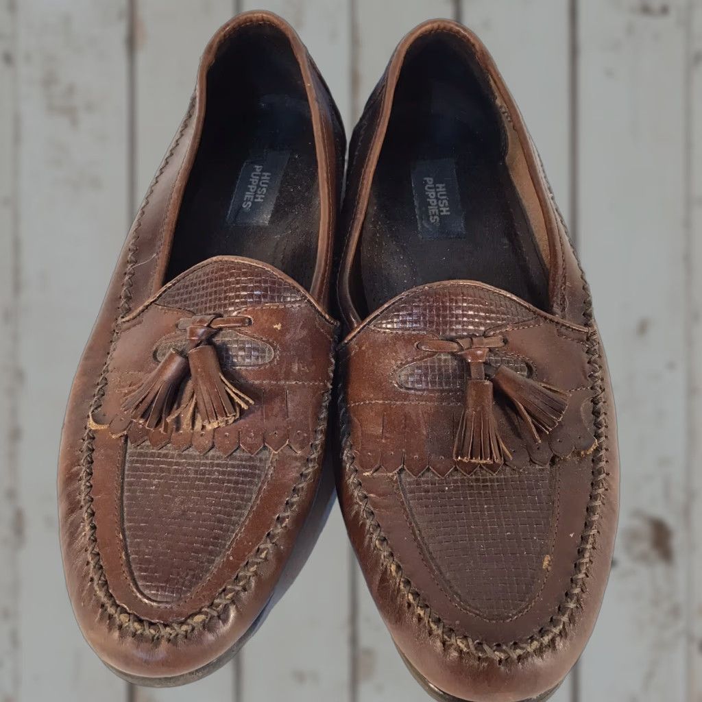 Hush Puppies Hush Puppies Leather Loafers Men Size 13 Brown Tassel Casual Slip-On Comfortable Size US 13 / EU 46 - 1 Thumbnail