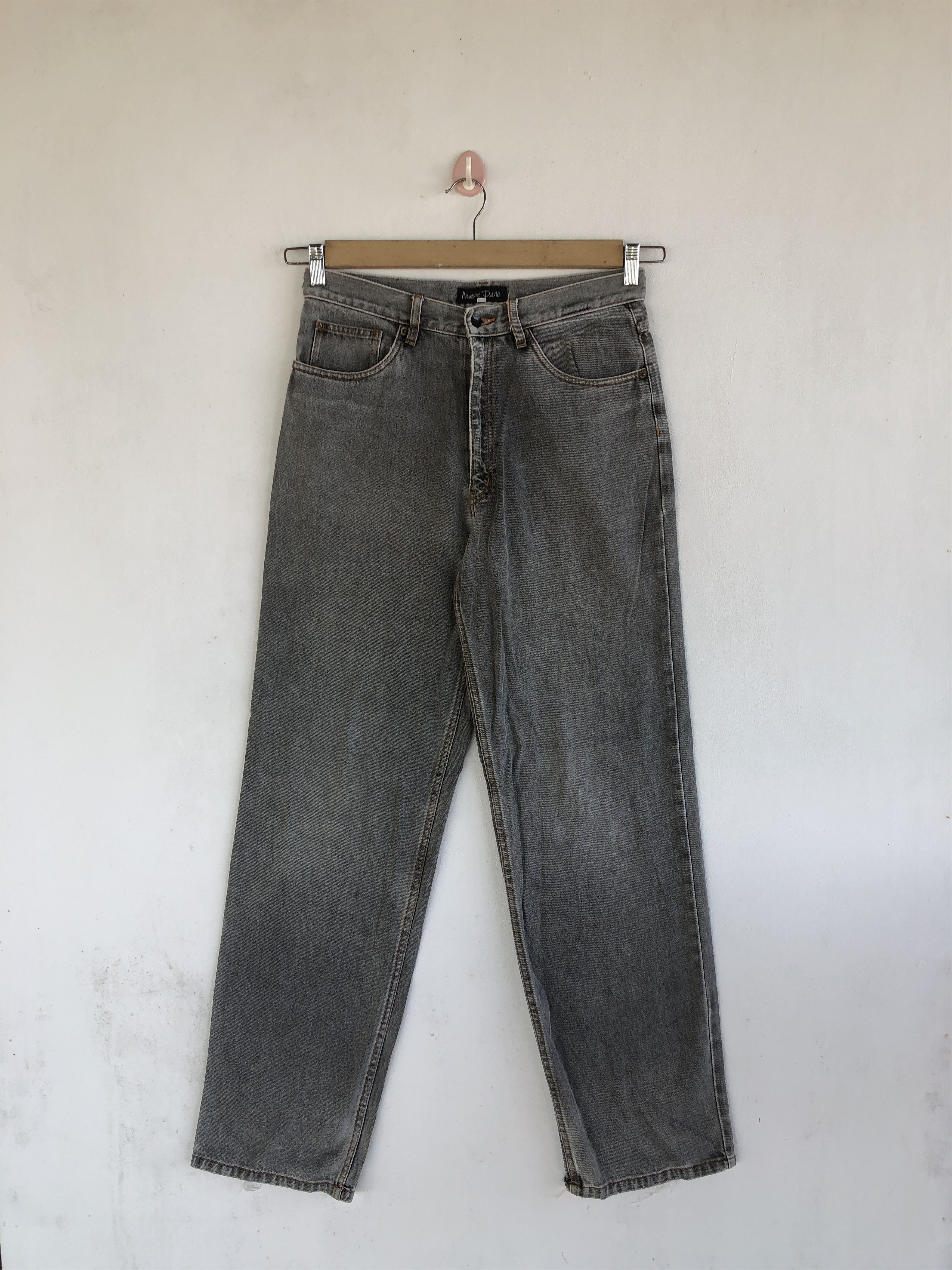 Japanese Brand Vintage Japanese Jeans Ash Grey Denim Amere Pure Pants Size US 30 / EU 46 - 1 Thumbnail