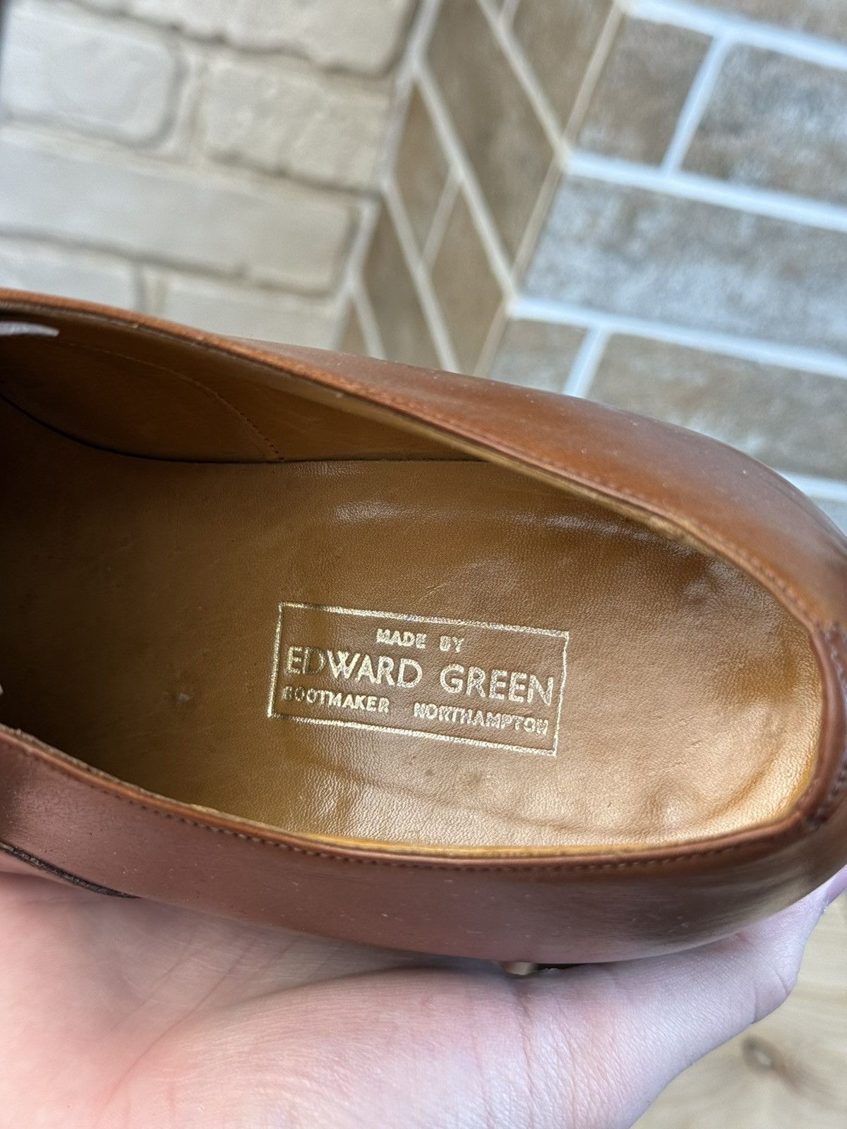Edward Green Edward Green Chelsea Brown Oxford Leather Shoes UK10 US11 Size US 11 / EU 44 - 15 Thumbnail