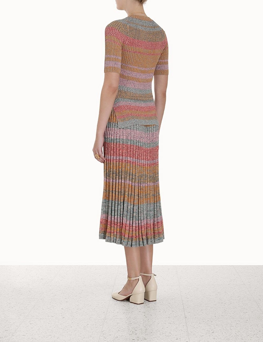 Zimmermann oc11z0425 Luminosity Mouline T-Shirt Dress in Multicolor Size XL / US 12-14 / IT 48-50 - 4 Thumbnail