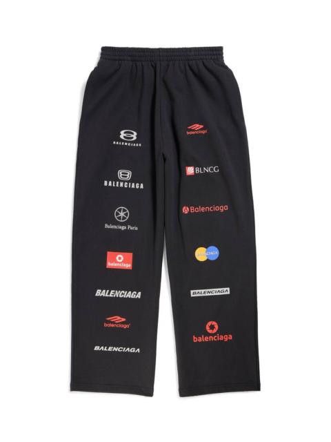 Top League Cotton Patch Sweatpants in black