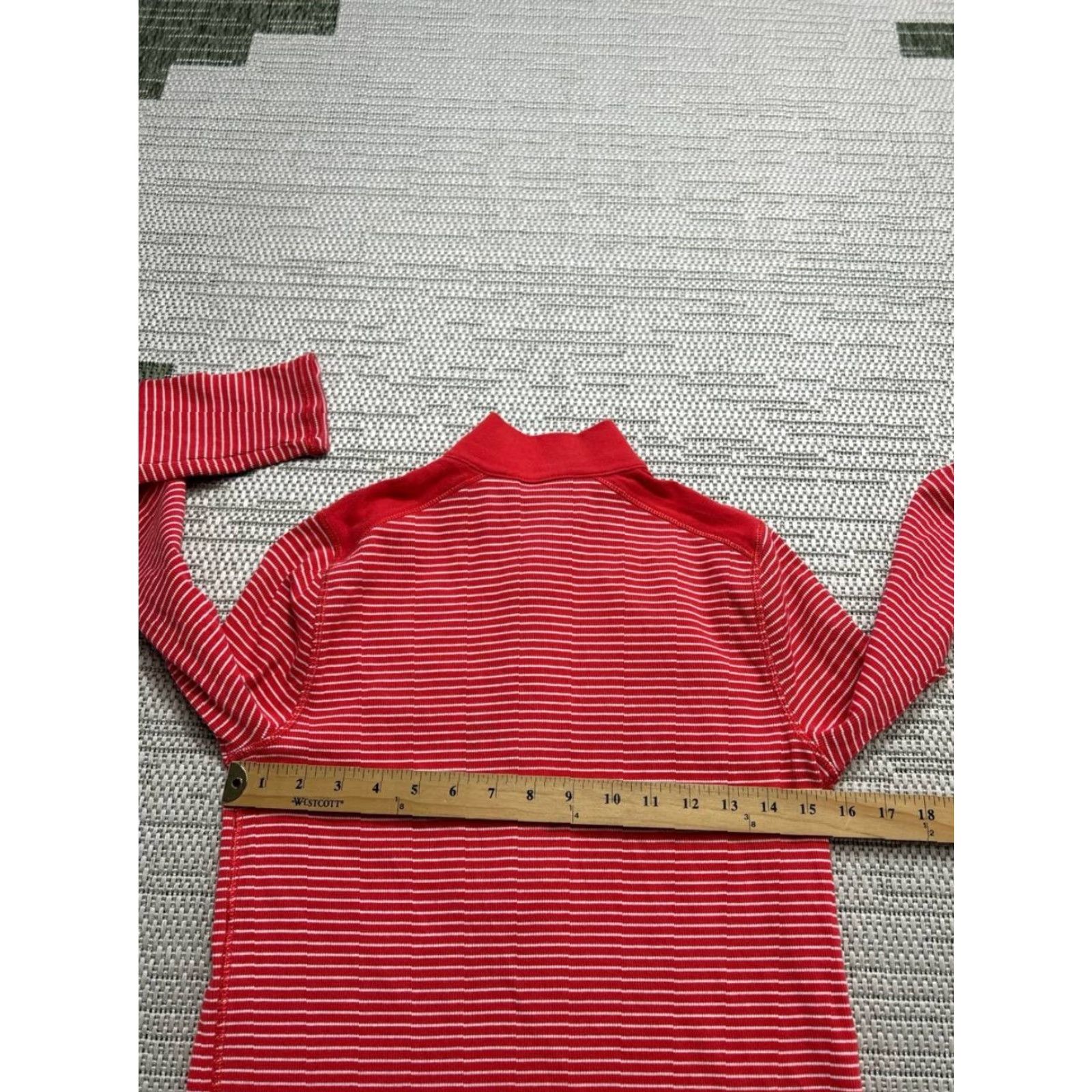 Ralph Lauren Lauren Ralph Lauren Sweater Womens Large Red Cotton Knit Half Zip Shirt Size L / US 10 / IT 46 - 5 Thumbnail