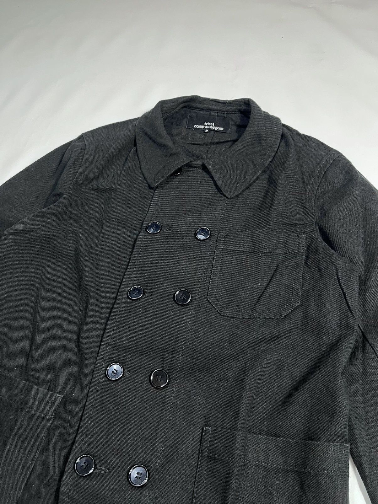 Tricot Comme des Garcons TRICOT CDG AD2001 DOUBLE BREASTED CHORE JACKET Size M / US 6-8 / IT 42-44 - 2 Thumbnail
