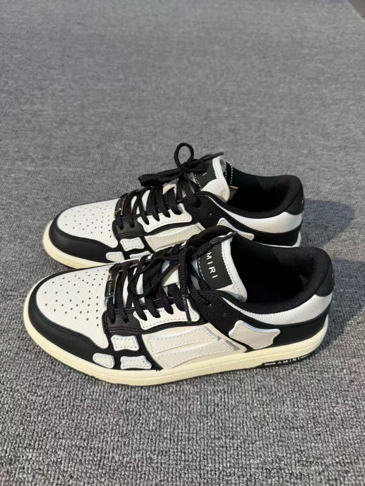 Amiri AMIRI Bone Low-Top Black White Sneakers Size US 6 / IT 36 - 1 Thumbnail
