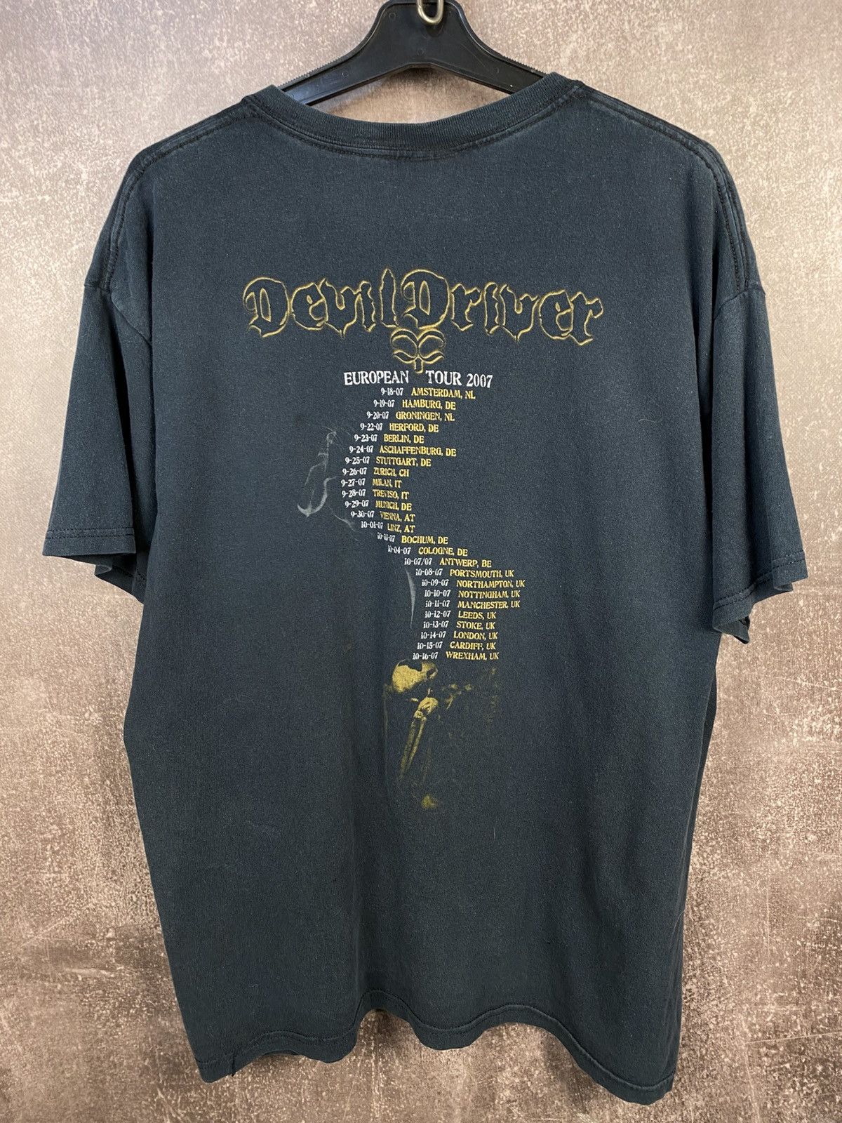 Band Tees Vintage 2007 Devil Driver Distressed Tour Tee Size US L / EU 52-54 / 3 - 2 Thumbnail