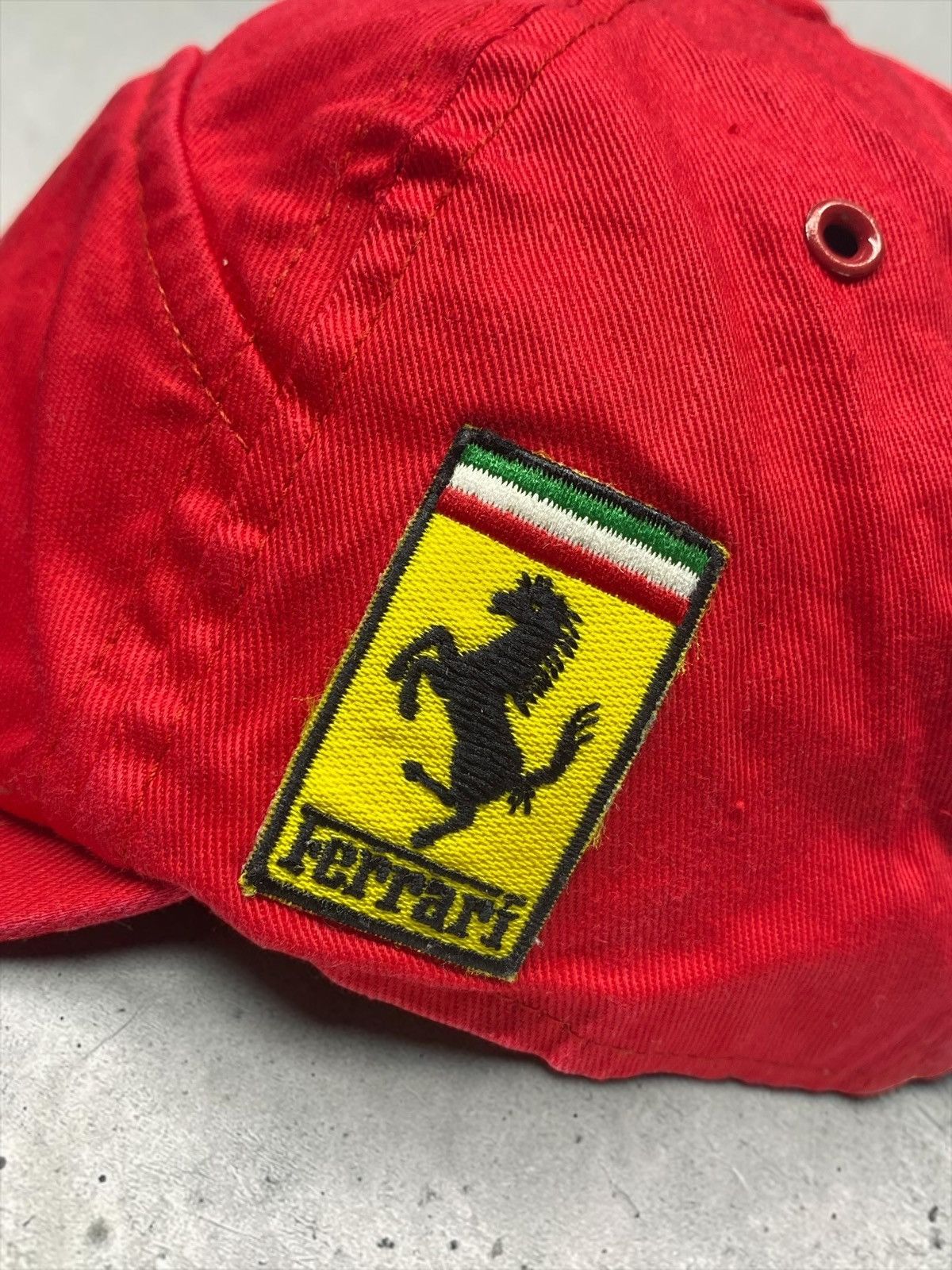 Ferrari Vintage 80s Ferrari Gerhard Berger F1 Cap Size ONE SIZE - 7 Thumbnail