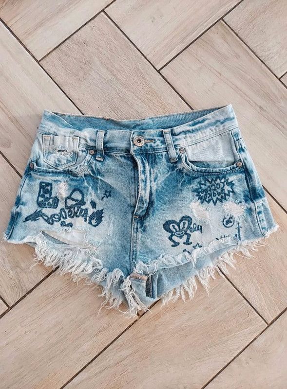 Vintage Vintage denim shorts S Size 27" / US 4 / IT 40 - 5 Thumbnail