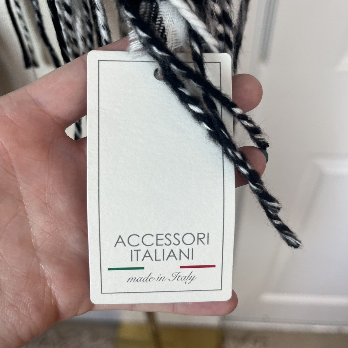Other Accessori Italiani plaid fringe scarf Size ONE SIZE - 3 Thumbnail