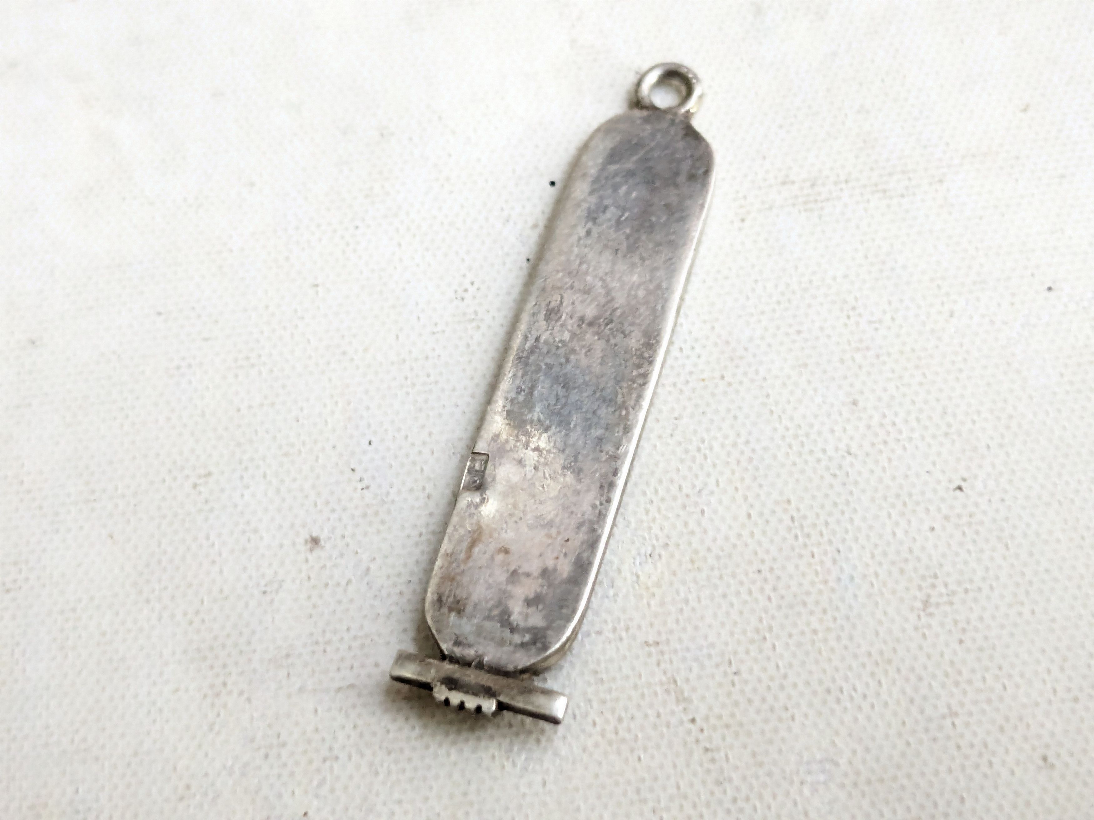 Jewelry Vintage Sterling Silver Cartouche Hieroglyphics Egyptia Size ONE SIZE - 2 Thumbnail