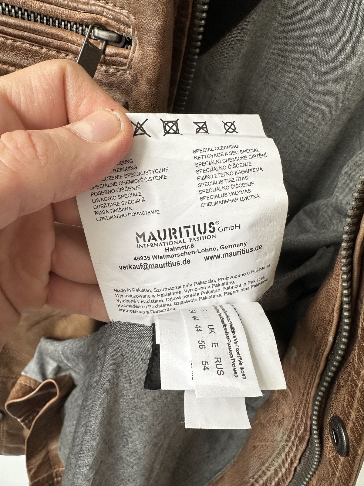 Genuine Leather MAURITIUS Vegetable Tanned Leather Field Jacket Size 54 Size US L / EU 52-54 / 3 - 18 Thumbnail