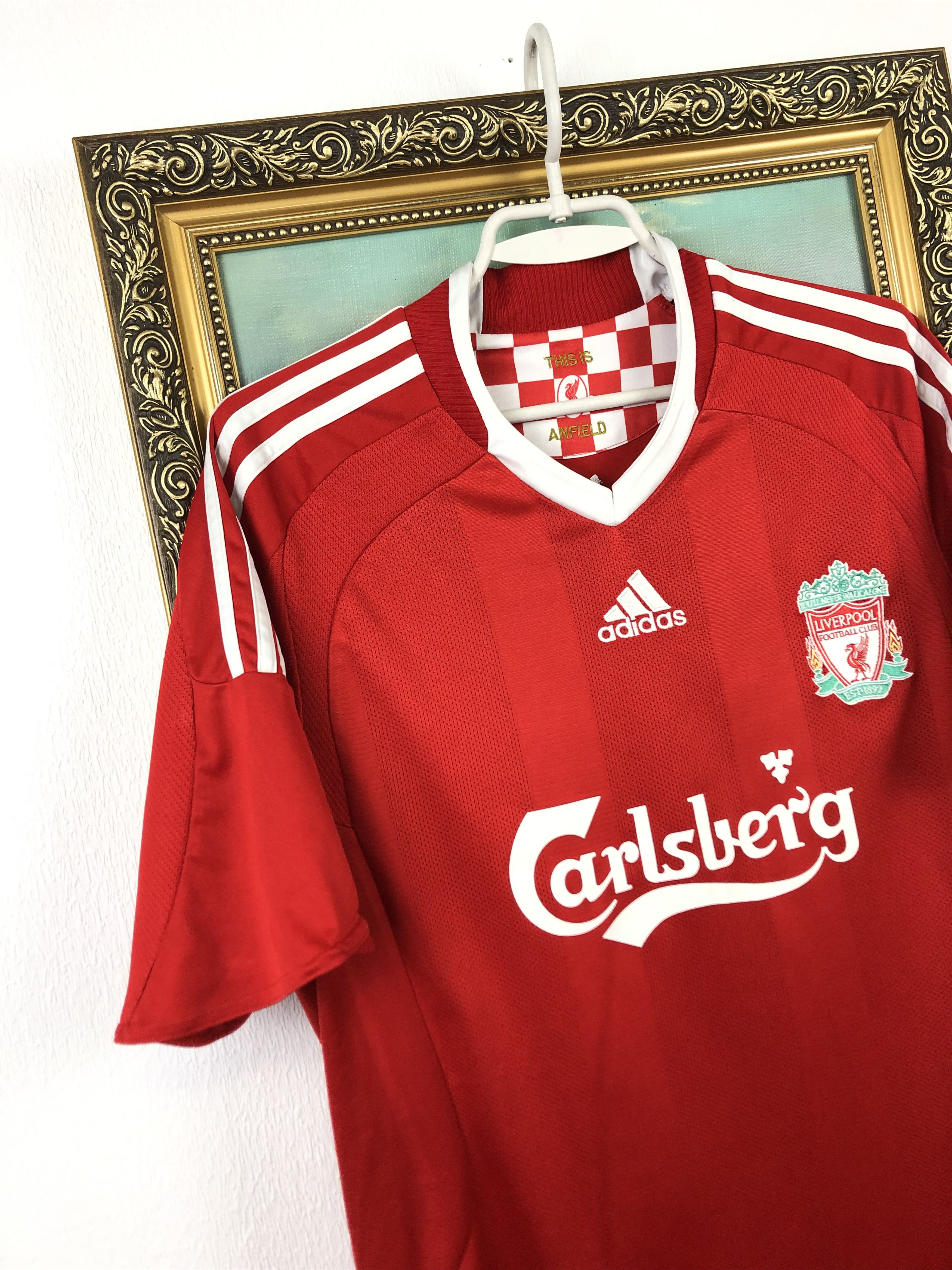 Vintage Liverpool football shirt 2008 Soccer #8 Gerrard Jersey Rare Size US M / EU 48-50 / 2 - 9 Thumbnail