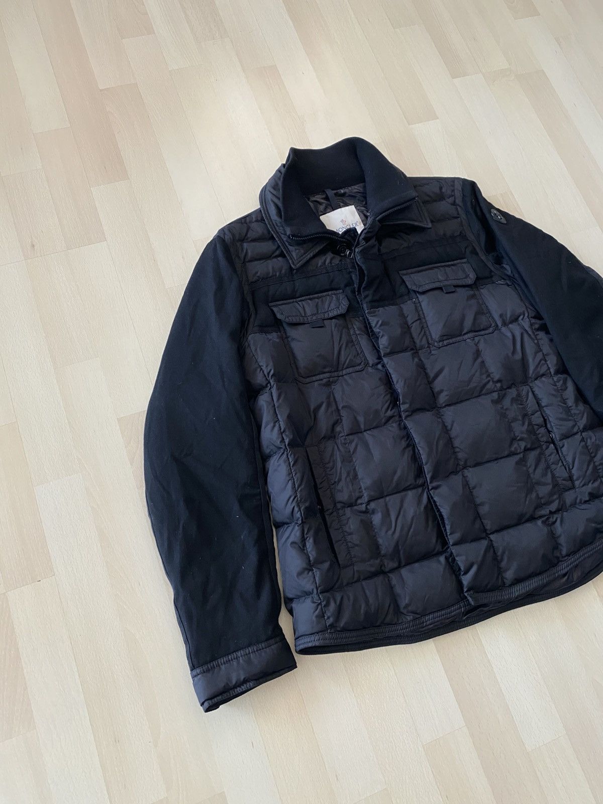 Moncler Moncler Down Jacket Black Patch Blais Giubbotto Size US L / EU 52-54 / 3 - 4 Thumbnail