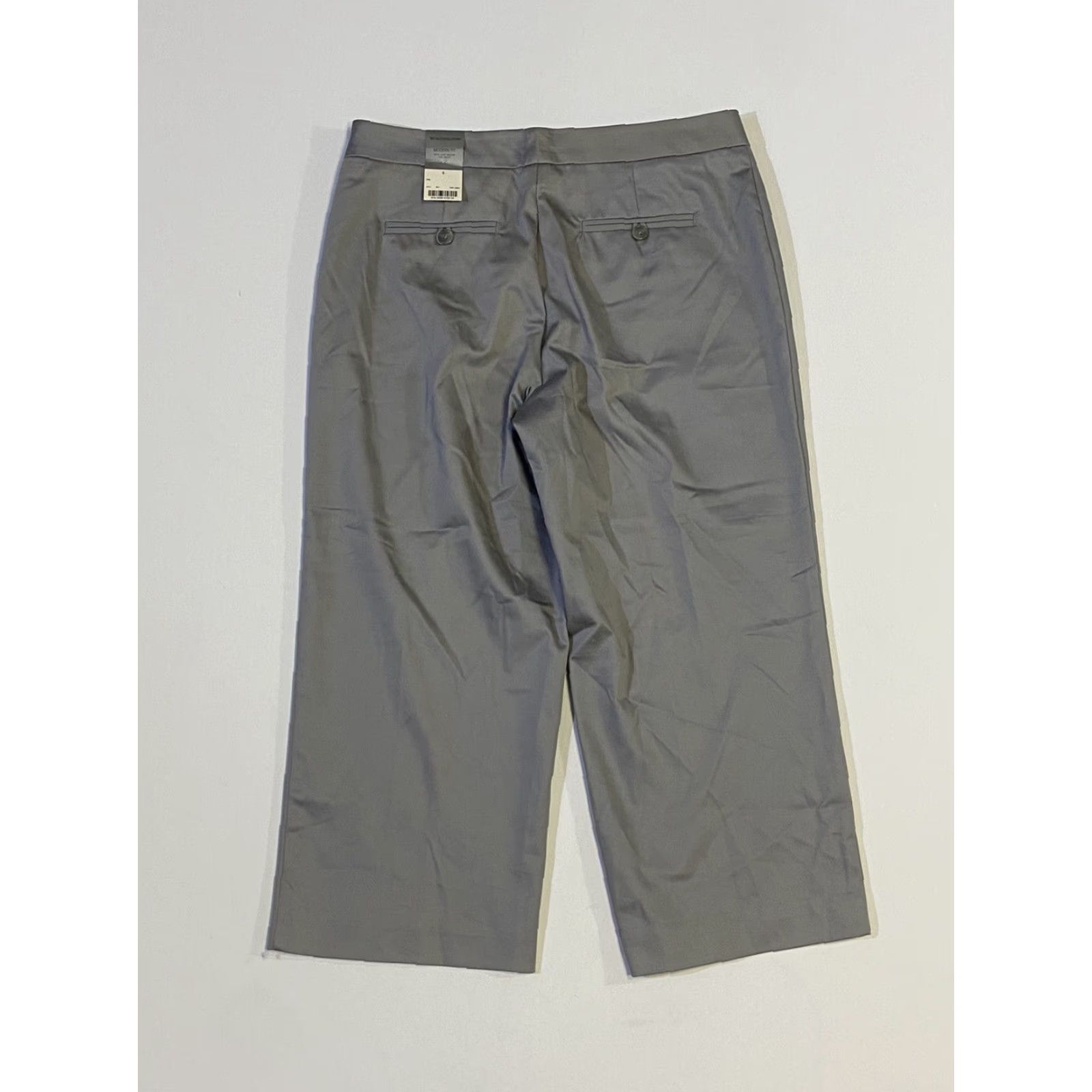 Worthington Modern Fit Trouser Dress Pants Gray Cropped size 8 Womens  Modern Fit Trouser Leg Dress