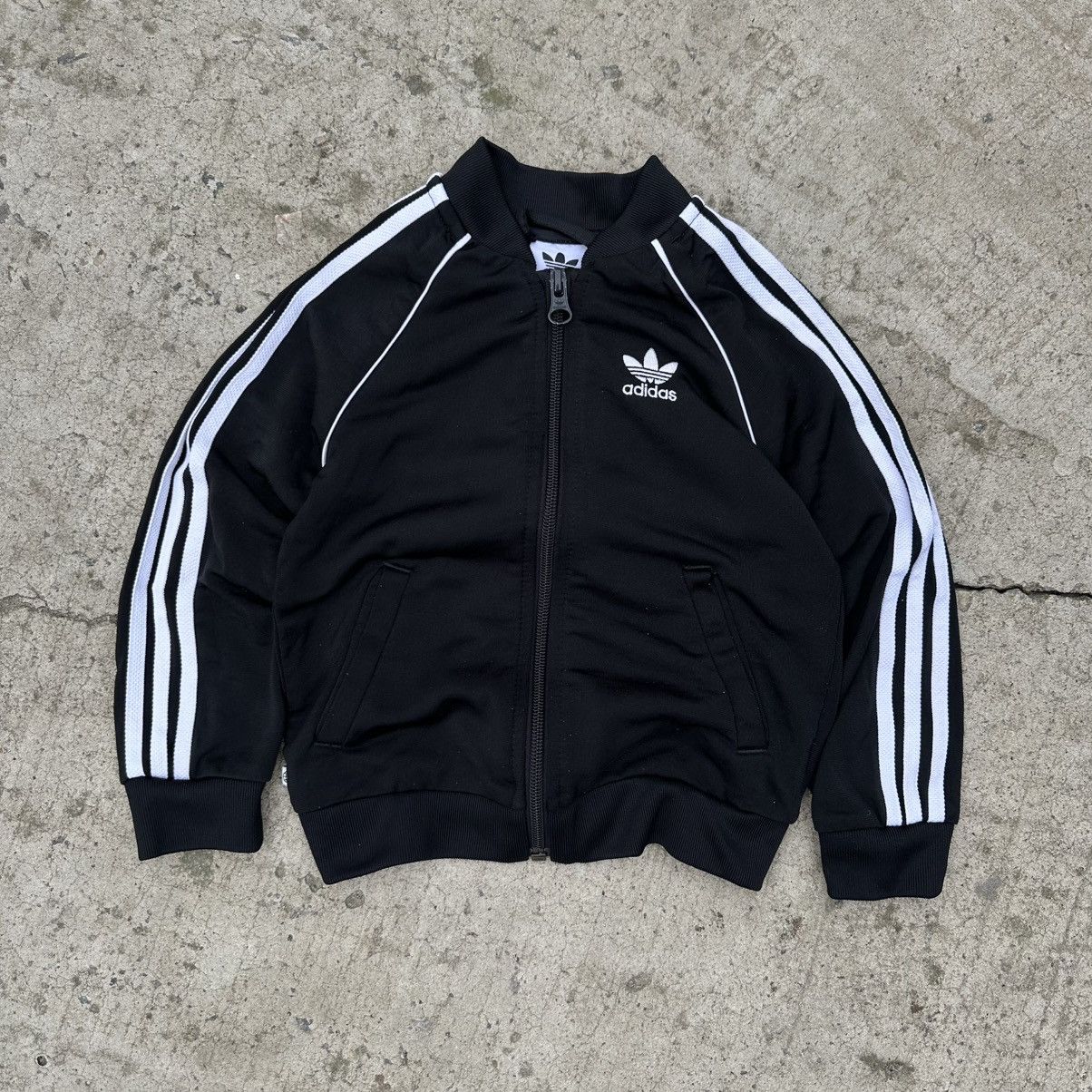 Adidas Vintage Kids Adidas Bomber Sweater Size 18-24m Y2K 00s USA Size US XXS / EU 40 - 1 Thumbnail