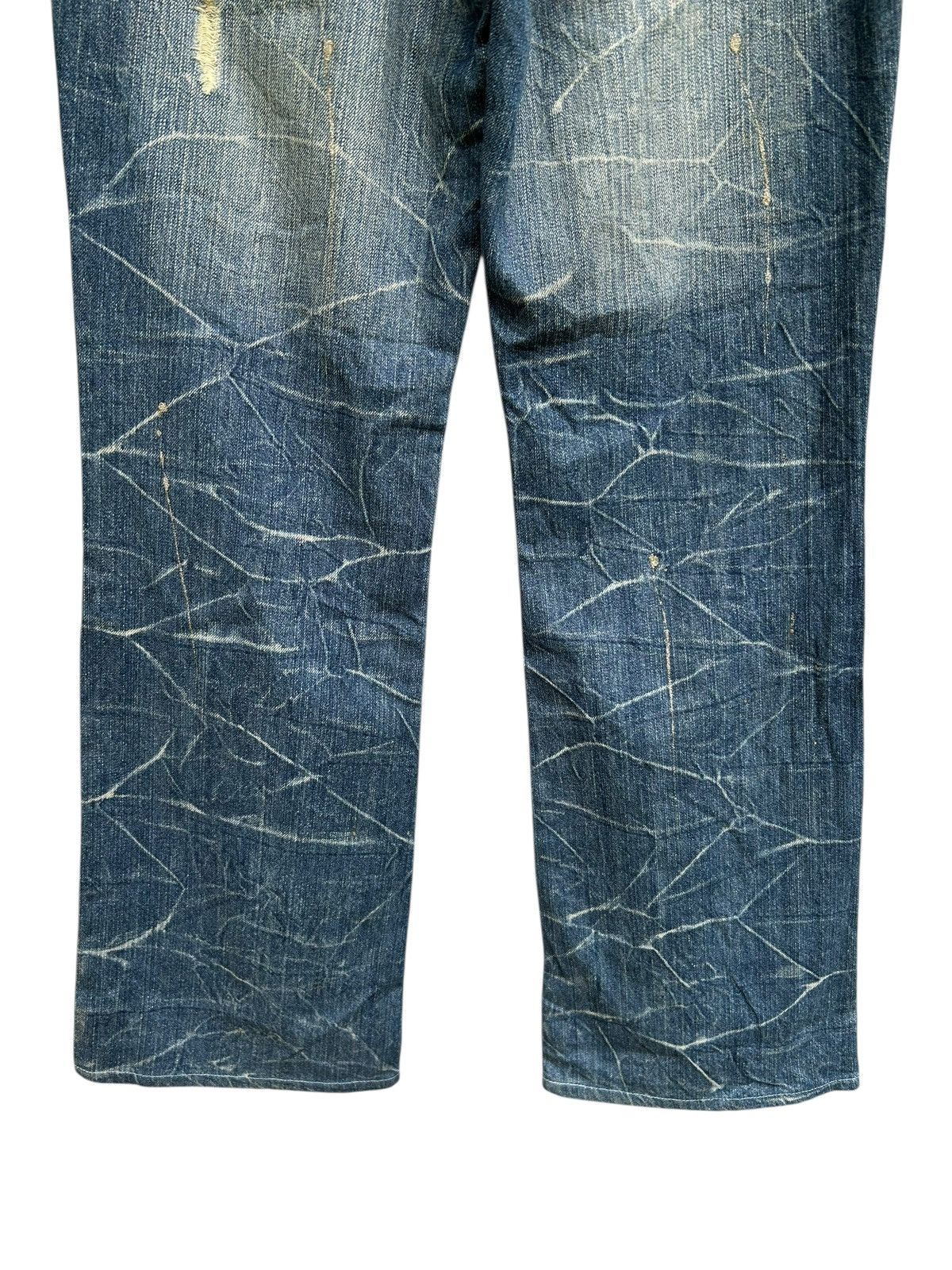 Japanese Brand × Kapital × Vintage Flare Nylaus Japanese Punk Style Distressed Denim Jeans Size US 30 / EU 46 - 5 Thumbnail