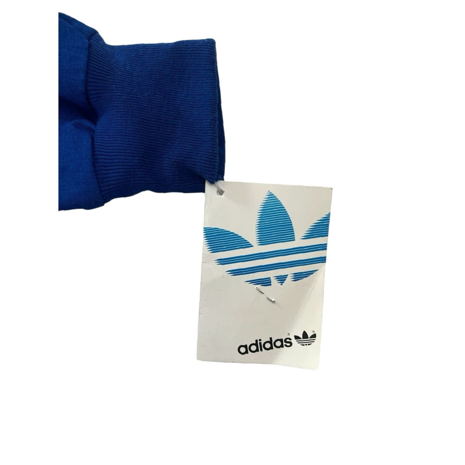 Adidas VINTAGE adidas London Olympics Sweatshirt Mens M Blue 80s Deadstock NWT NOS Retro Patch Front Back 28" Long 31" Across 18" Sleeves Size US M / EU 48-50 / 2 - 2 Thumbnail