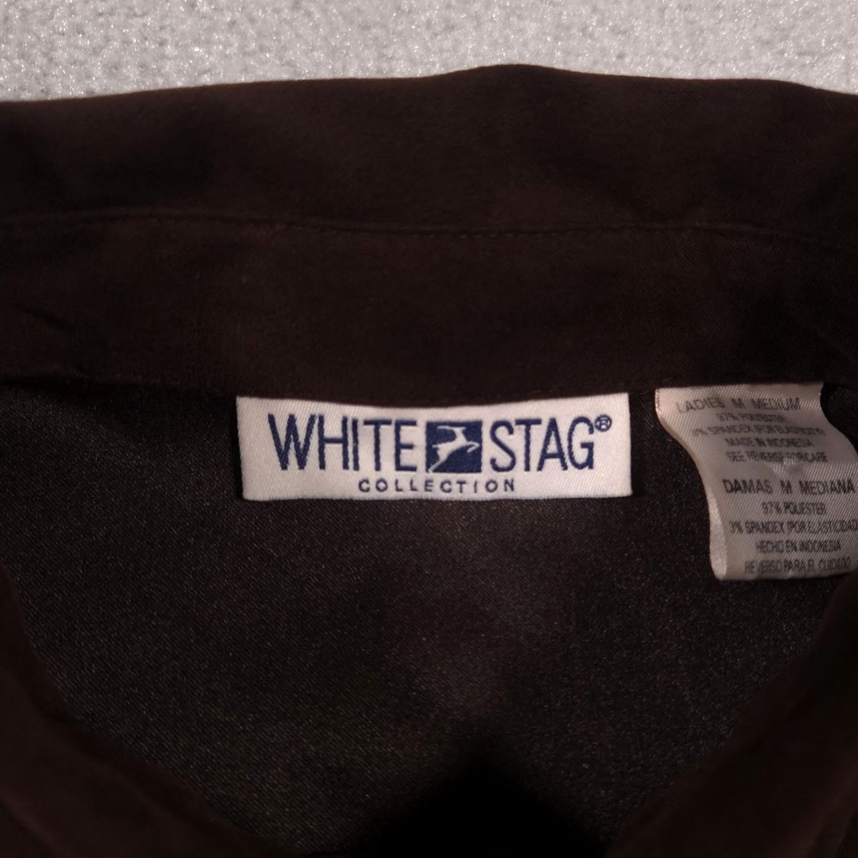 Vintage VINTAGE White Stag Jacket Womens M Brown Faux Suede Button Front Shirt Blazer Size M / US 6-8 / IT 42-44 - 5 Thumbnail