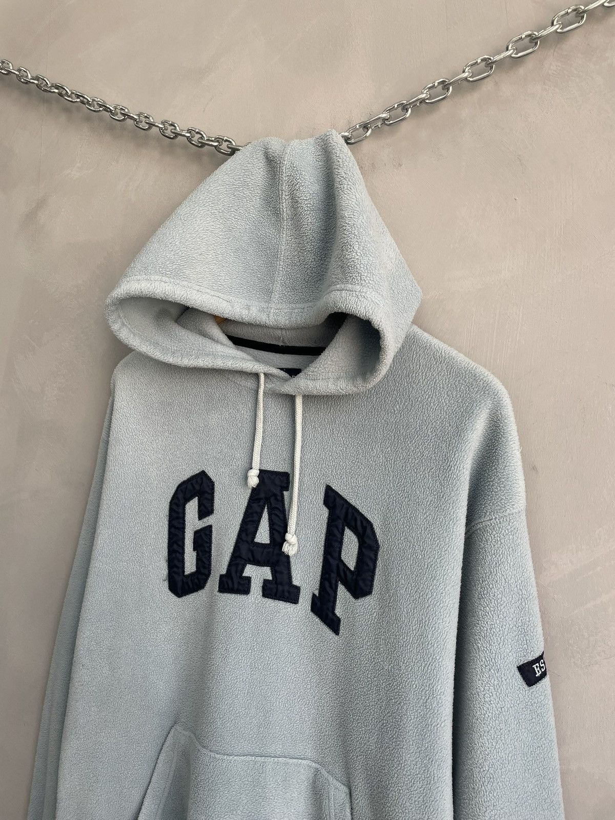 Gap GAP blue Fleece yeezy style boxy fit hoodie y2k Size US L / EU 52-54 / 3 - 2 Thumbnail