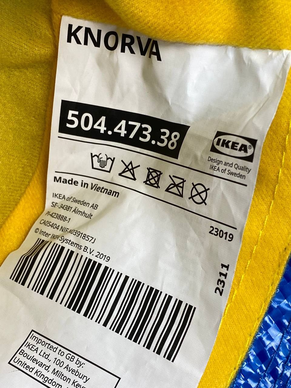 Ikea × Virgil Abloh Ikea by Virgil Abloh Bucket Hat KNORVA Size ONE SIZE - 8 Thumbnail