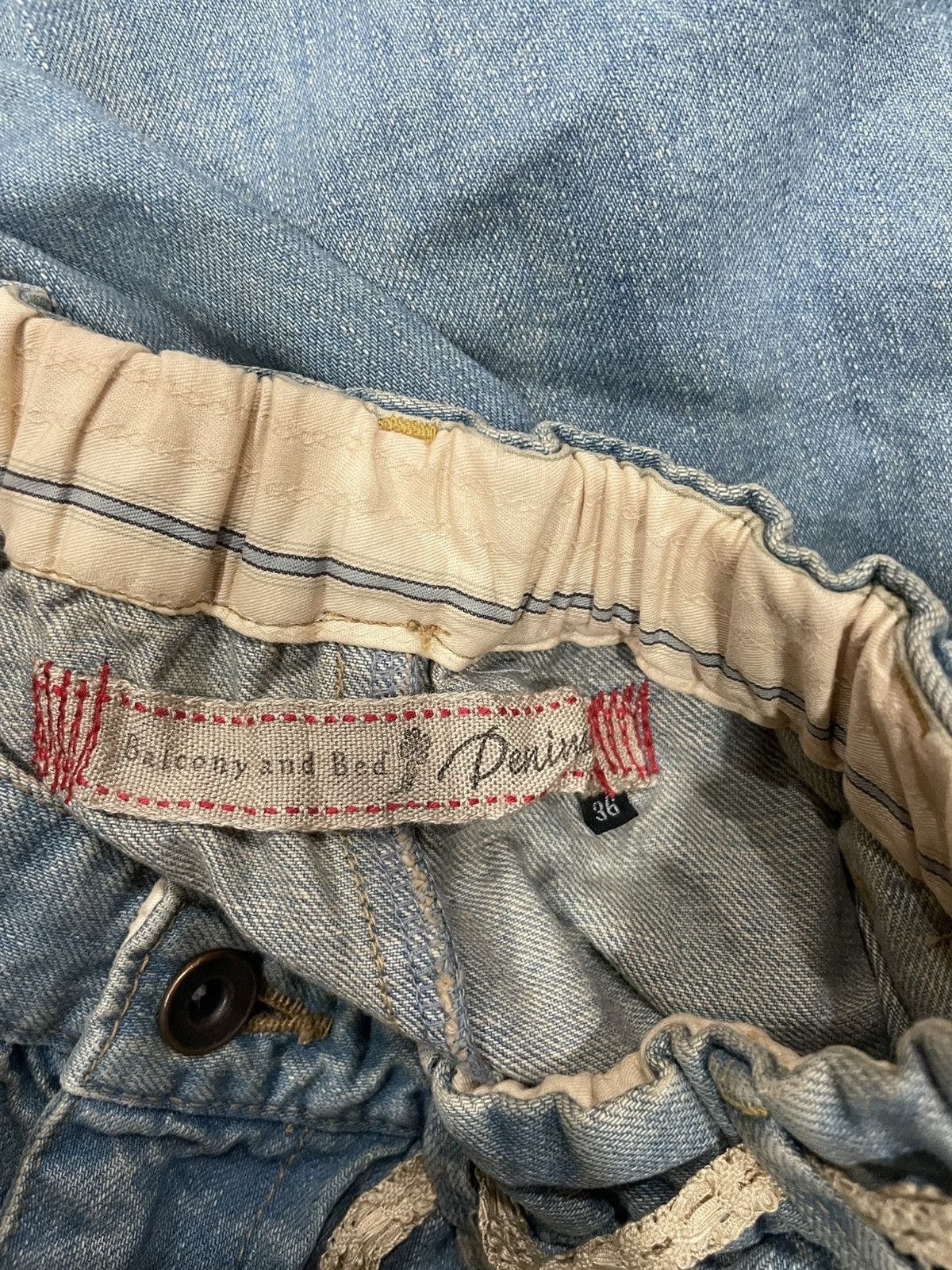 Japanese Brand Balcony and Bed Denim Skirt Size 28" / US 6 / IT 42 - 4 Thumbnail