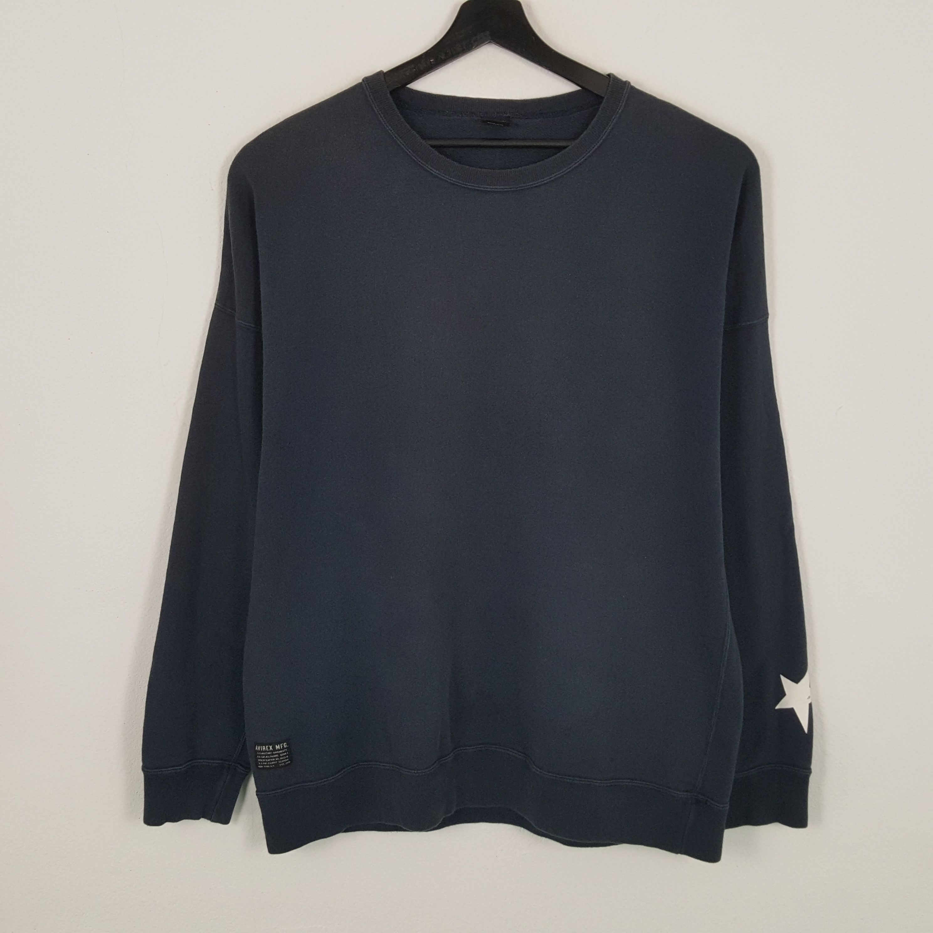 Avirex × Vintage AVIREX NYC Big Spell Out Design Sweatshirt Size US L / EU 52-54 / 3 - 3 Thumbnail