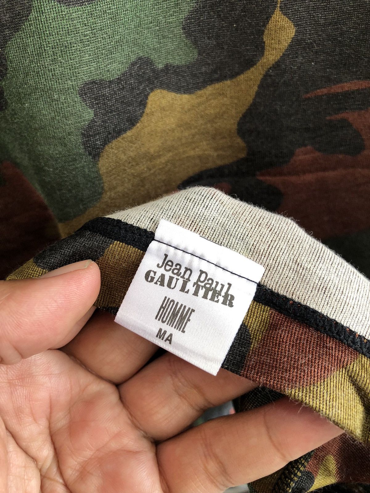 Jean Paul Gaultier JEAN PAUL GAULTIER CAMOUFLAGE PRINT TEE Size US M / EU 48-50 / 2 - 7 Thumbnail