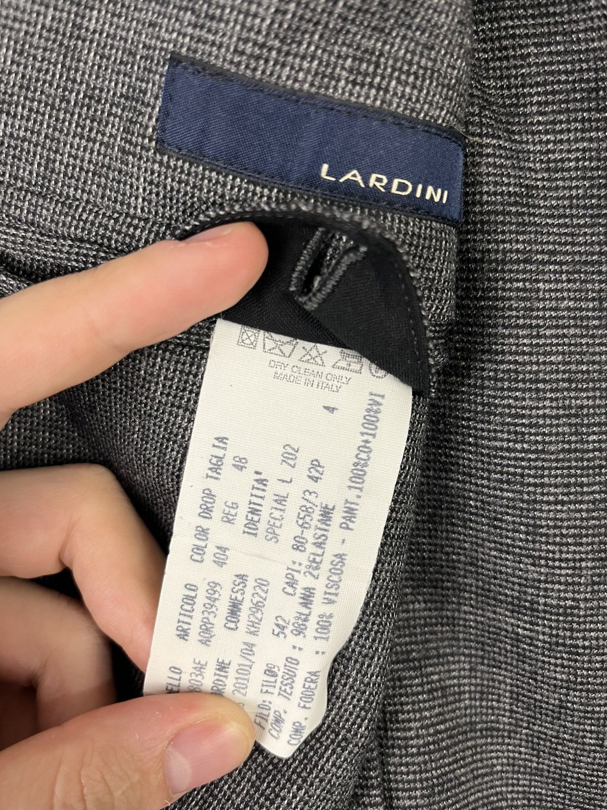 Lardini Lardini Luxury Classic Wool Blazer Jacket Made in Italy Size 38R - 9 Thumbnail