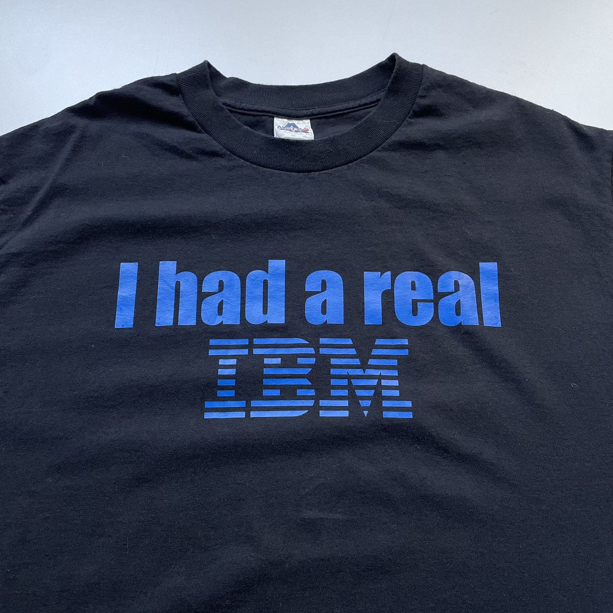 Apple Vintage 2000s I Had A Real IBM Promo Graphic T Shirt Large Size US L / EU 52-54 / 3 - 2 Thumbnail
