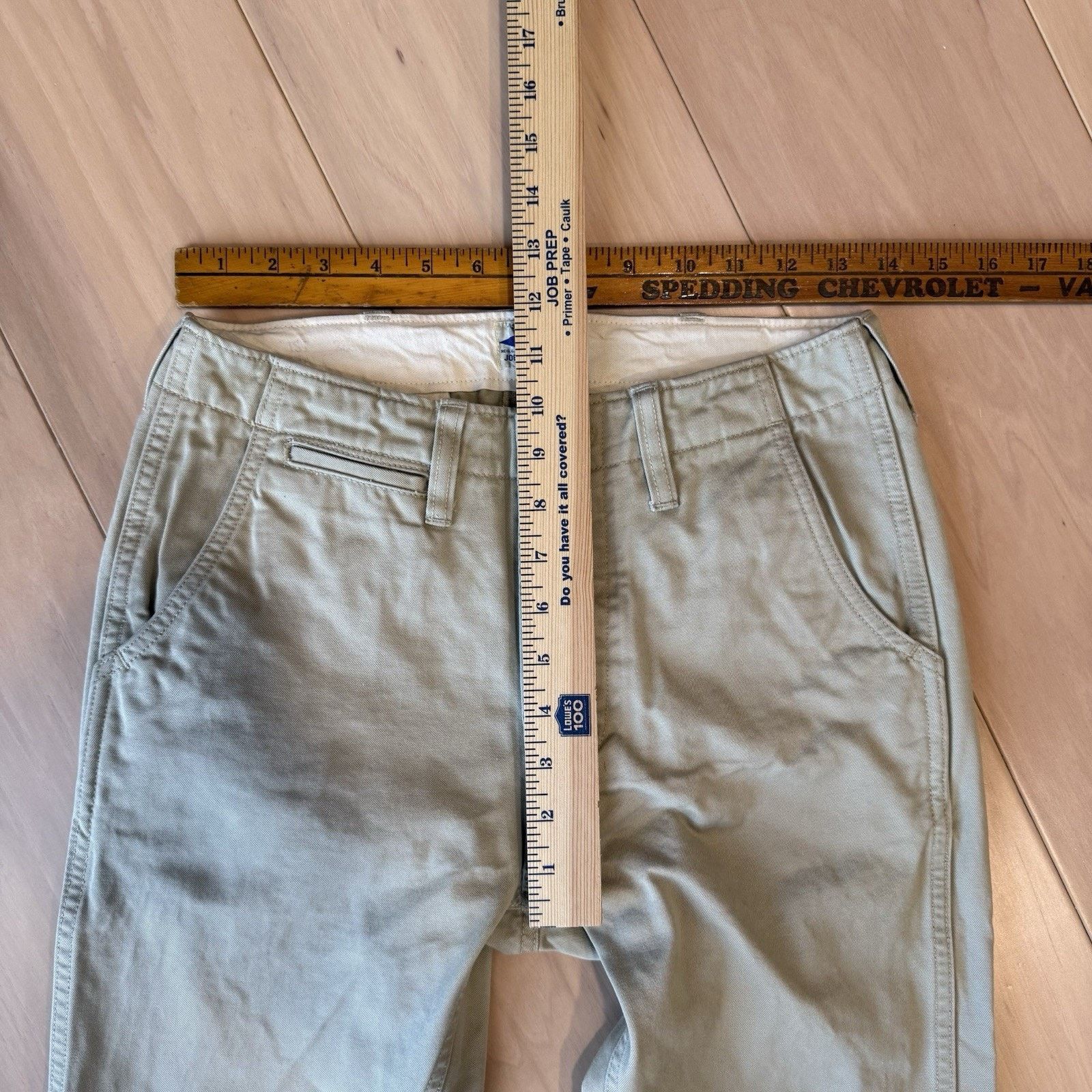 Tellason Joe McCoy Chino Pants Khaki Made in USA Military Minimalist Size US 27 - 3 Thumbnail
