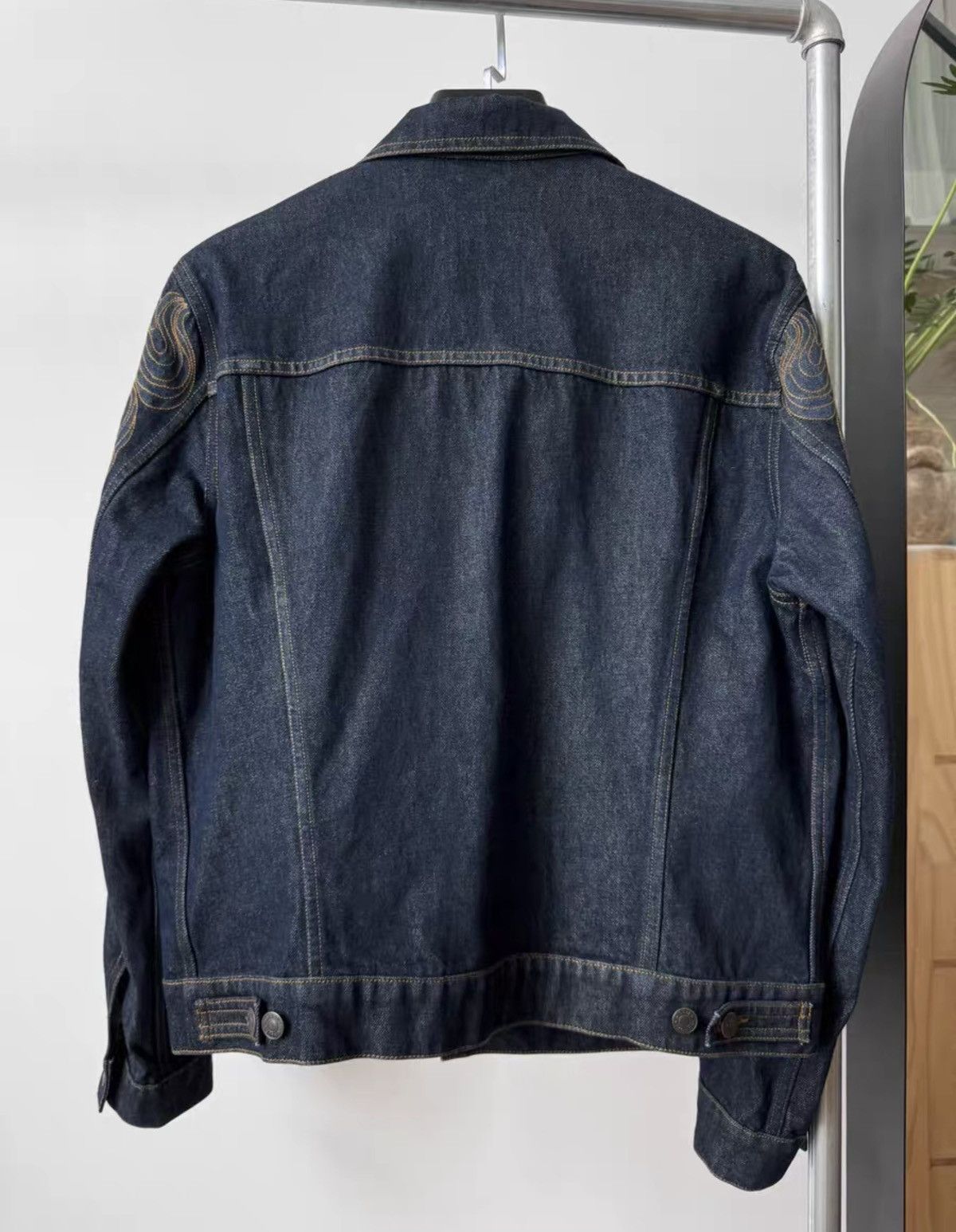 Dries Van Noten DRIES VAN NOTEN 2018 Runway Embroidered Denim Jacket Size US L / EU 52-54 / 3 - 3 Thumbnail