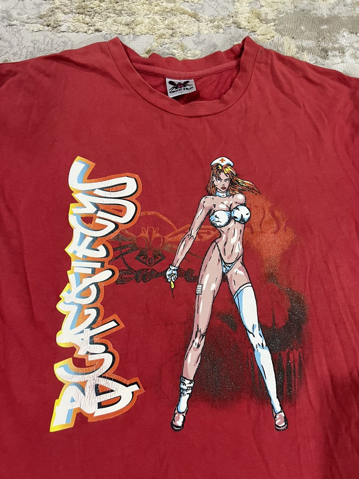 Hook-Ups RARE Vintage Hook-Ups Anime Black Flys Skateboard LS Shirt Size US L / EU 52-54 / 3 - 5 Thumbnail