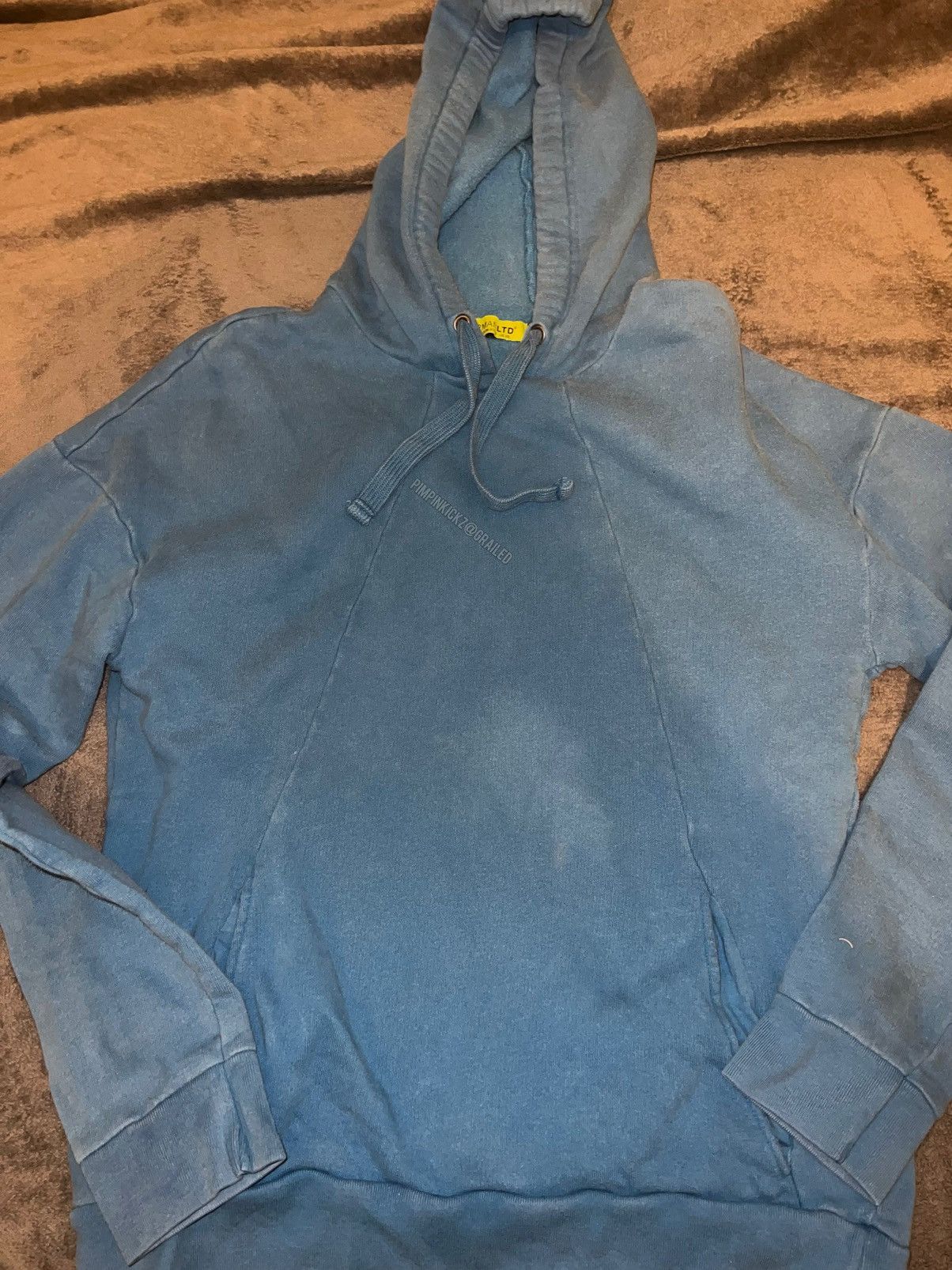 Topman Topman Front Pocket Hoodie (Baby Blue) Size US XS / EU 42 / 0 - 1 Thumbnail