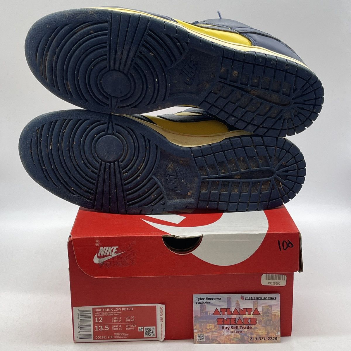 Nike Dunk low Michigan Size US 12 / EU 45 - 7 Thumbnail
