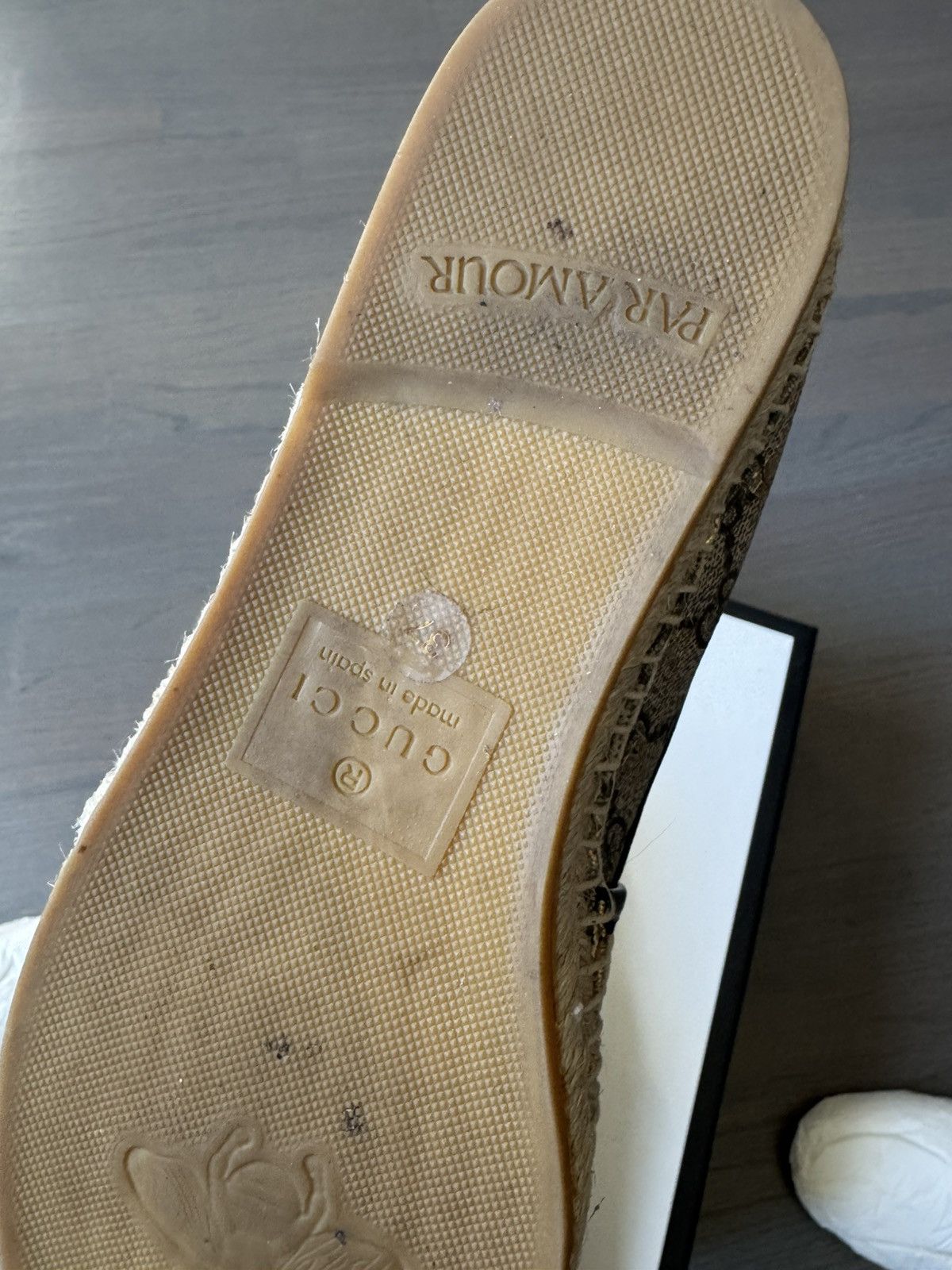 Gucci Gucci GG Supreme Bee Espadrilles Shoes (Size 37) Size US 7 / IT 37 - 9 Thumbnail
