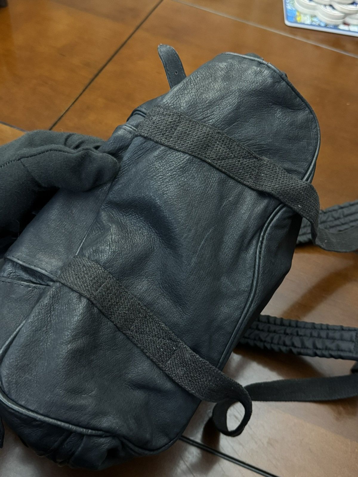 Camel VTG 90s Camel Cigarettes Black Leather Rucksack Backpack Size ONE SIZE - 12 Thumbnail