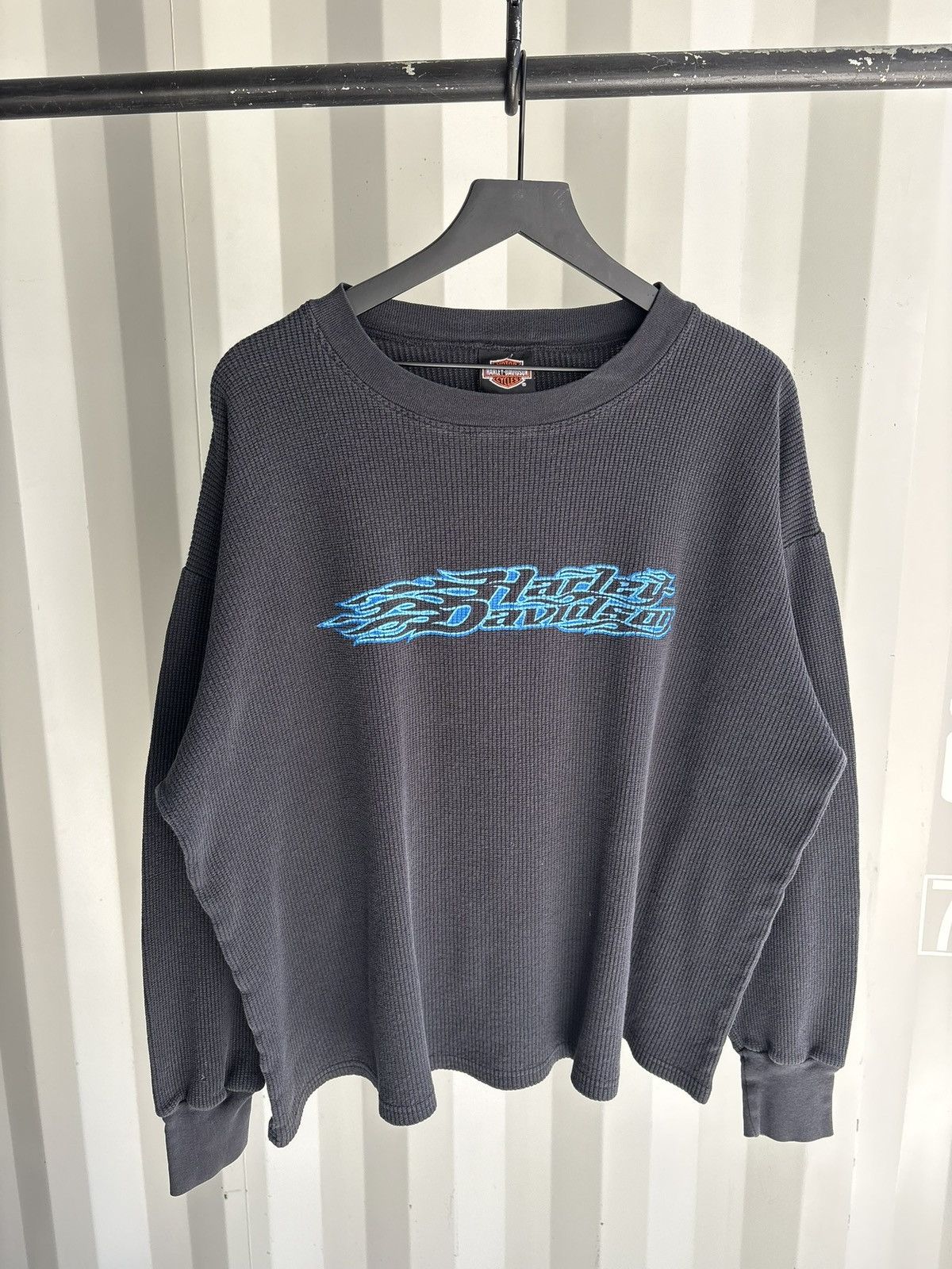 Harley Davidson Harley Davidson Thrashed Faded Thermal Distress Grunge Boxy Size US XXL / EU 58 / 5 - 1 Thumbnail